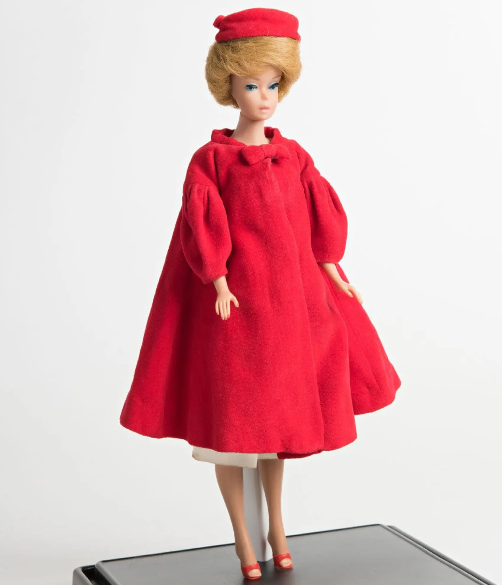 Unique Vintage Barbie™ x 1960s Style Red Flare Swing Coat Online