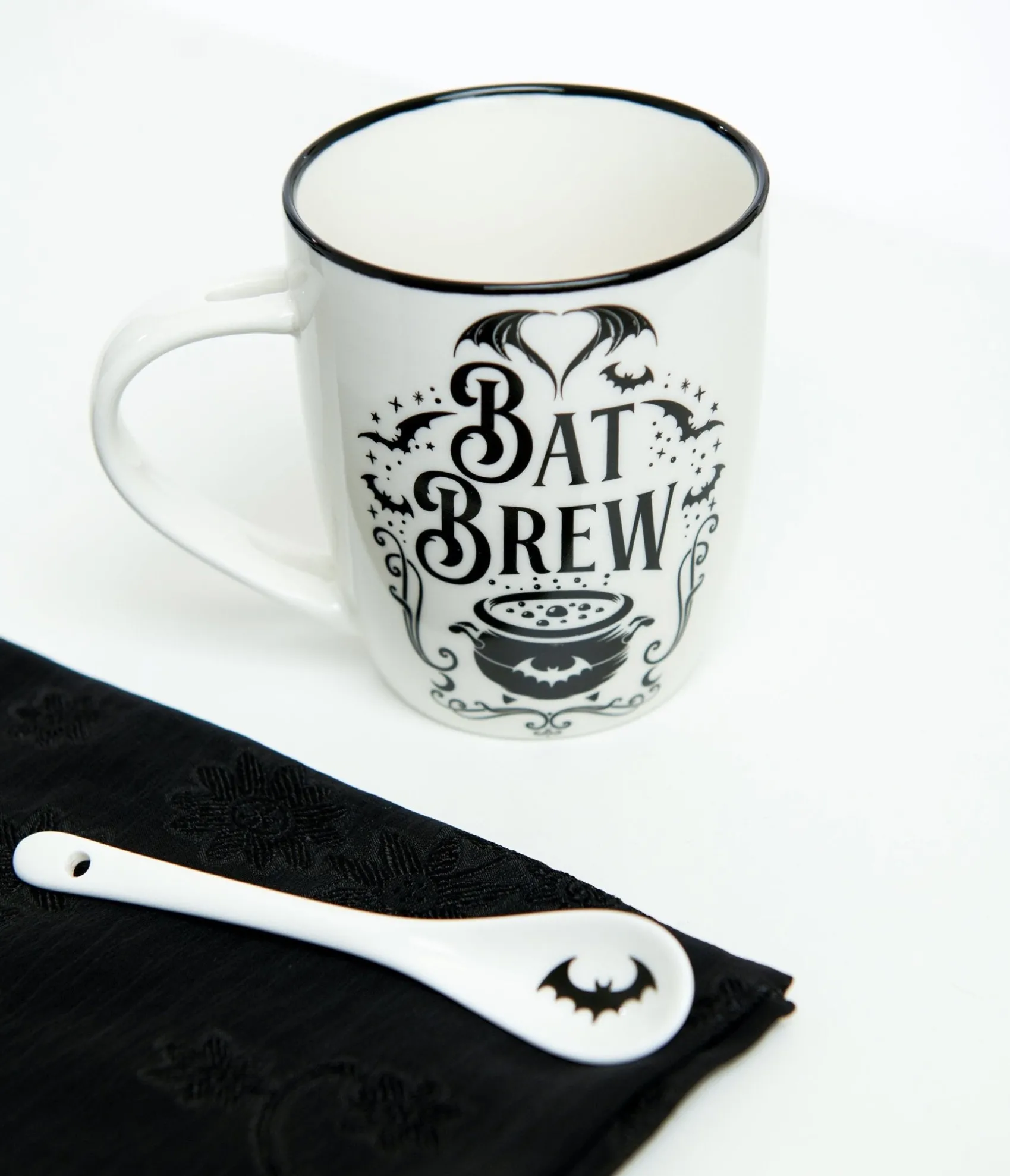 Unique Vintage Bat Brew Mug & Spoon Set Best