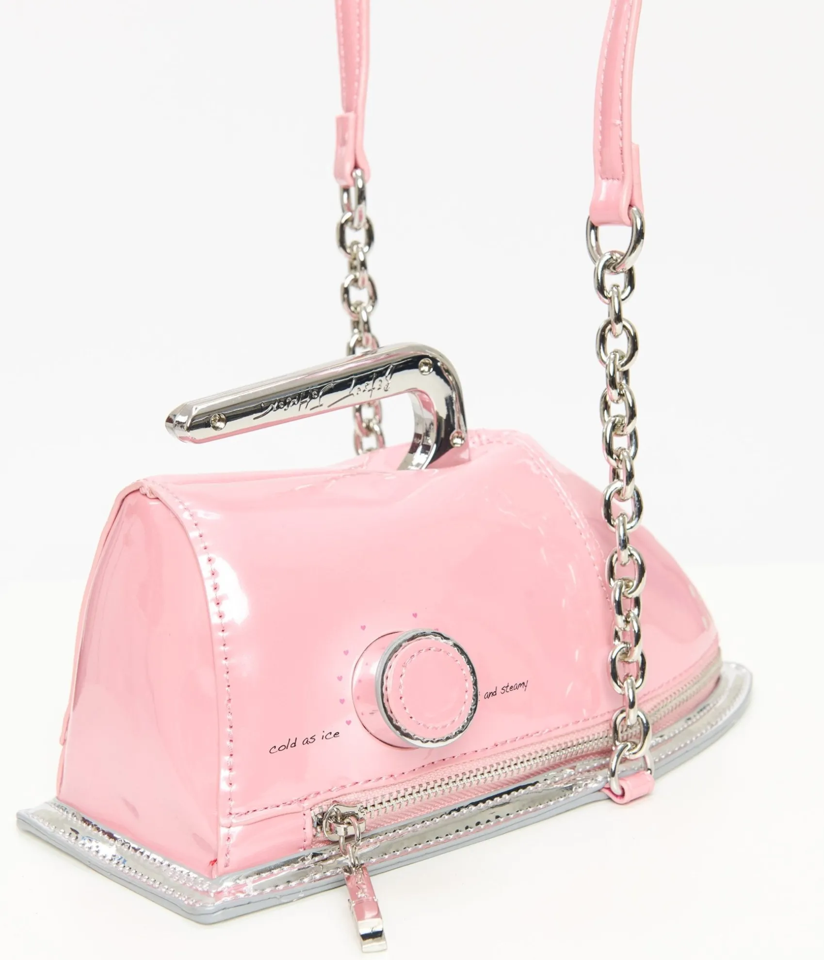 Unique Vintage Betsey Johnson Pink Iron Crossbody Bag Store