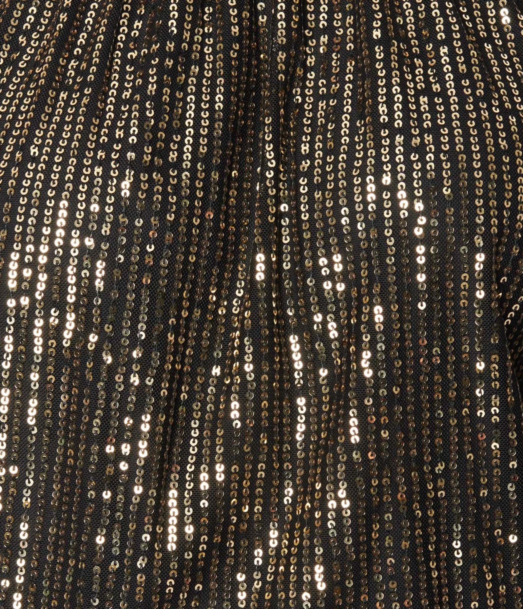 Unique Vintage Black & Gold Sequin Shimmer Blouse Cheap