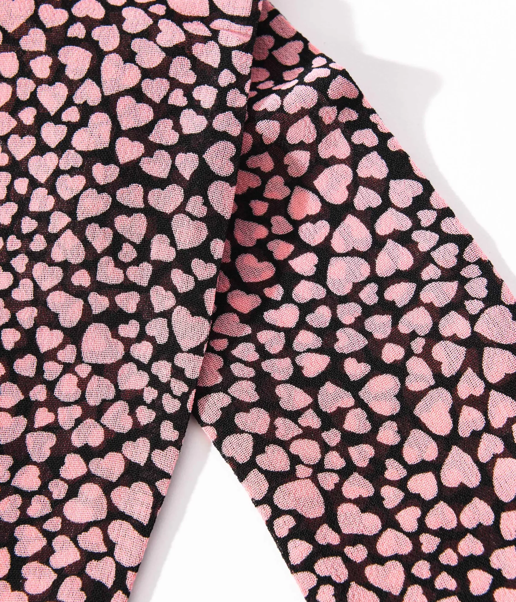 Unique Vintage Black & Pink Hearts Hair Scarf Outlet