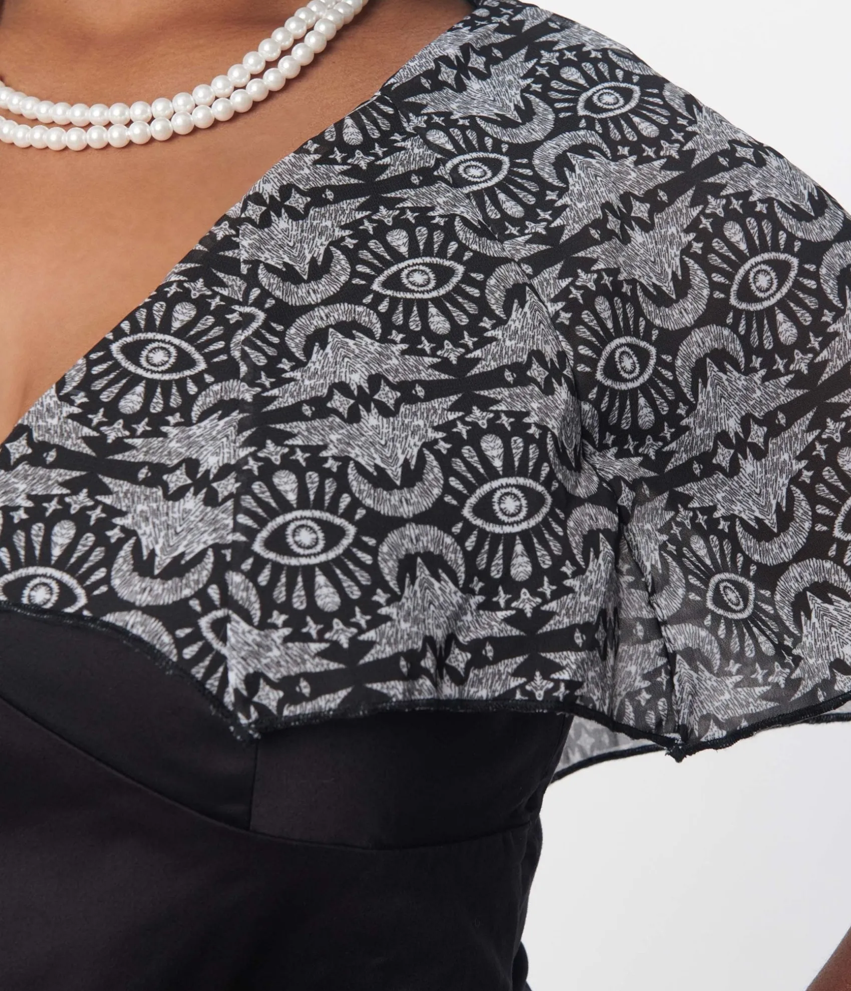 Unique Vintage Black Batwing Cape Dress Outlet