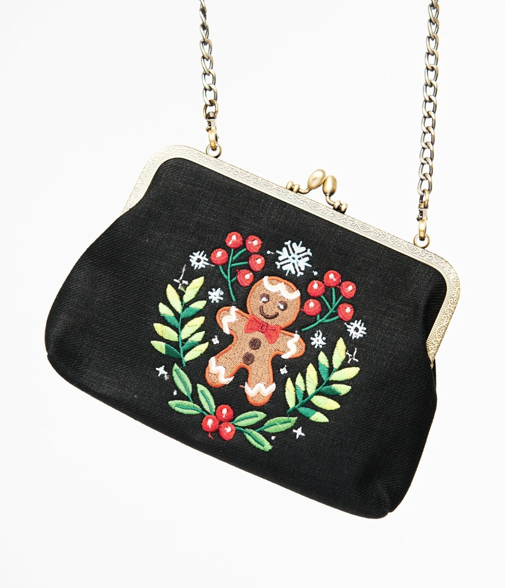 Unique Vintage Black Gingerbread Man Handbag Shop