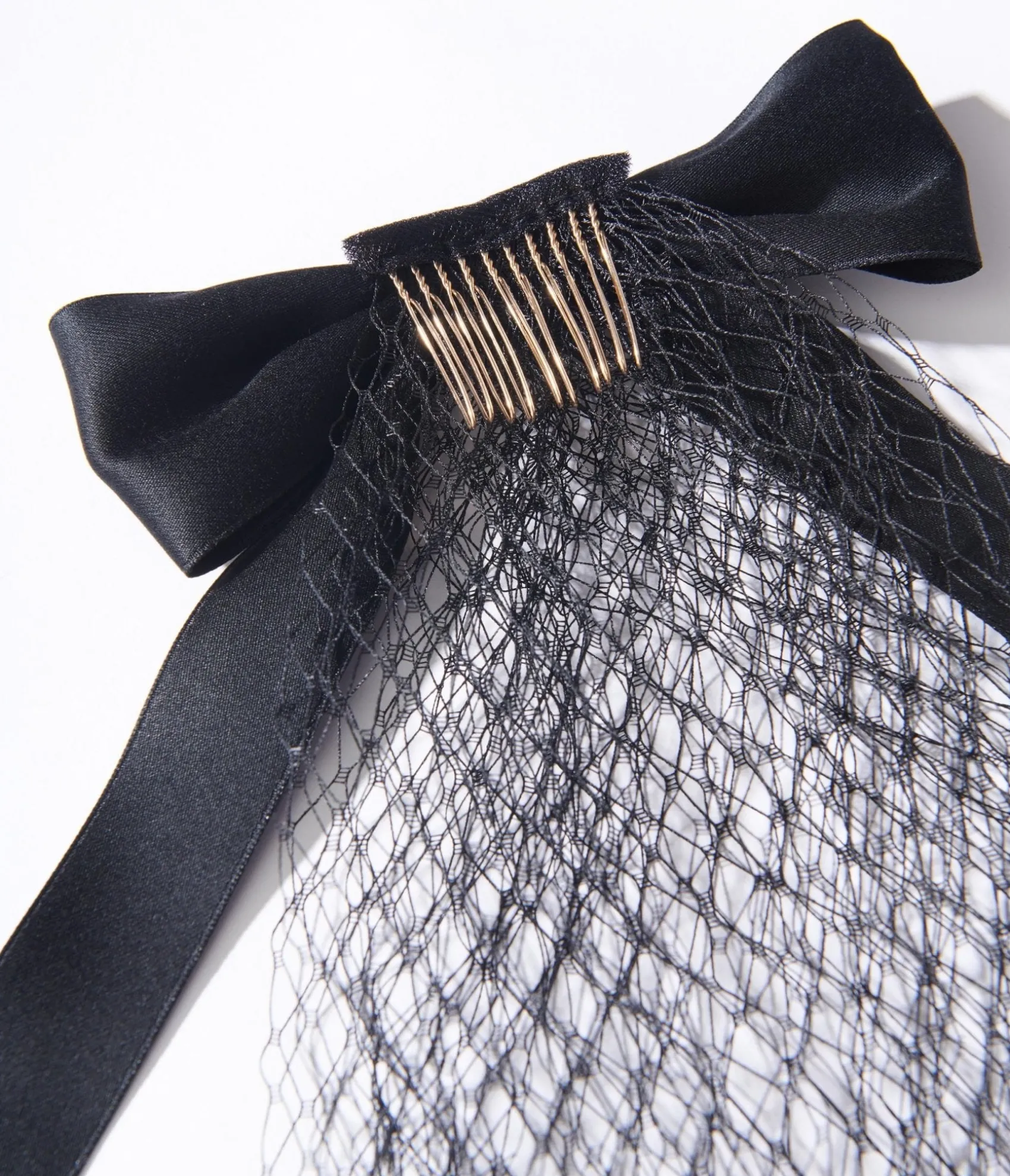 Unique Vintage Black Ribbon Veil New