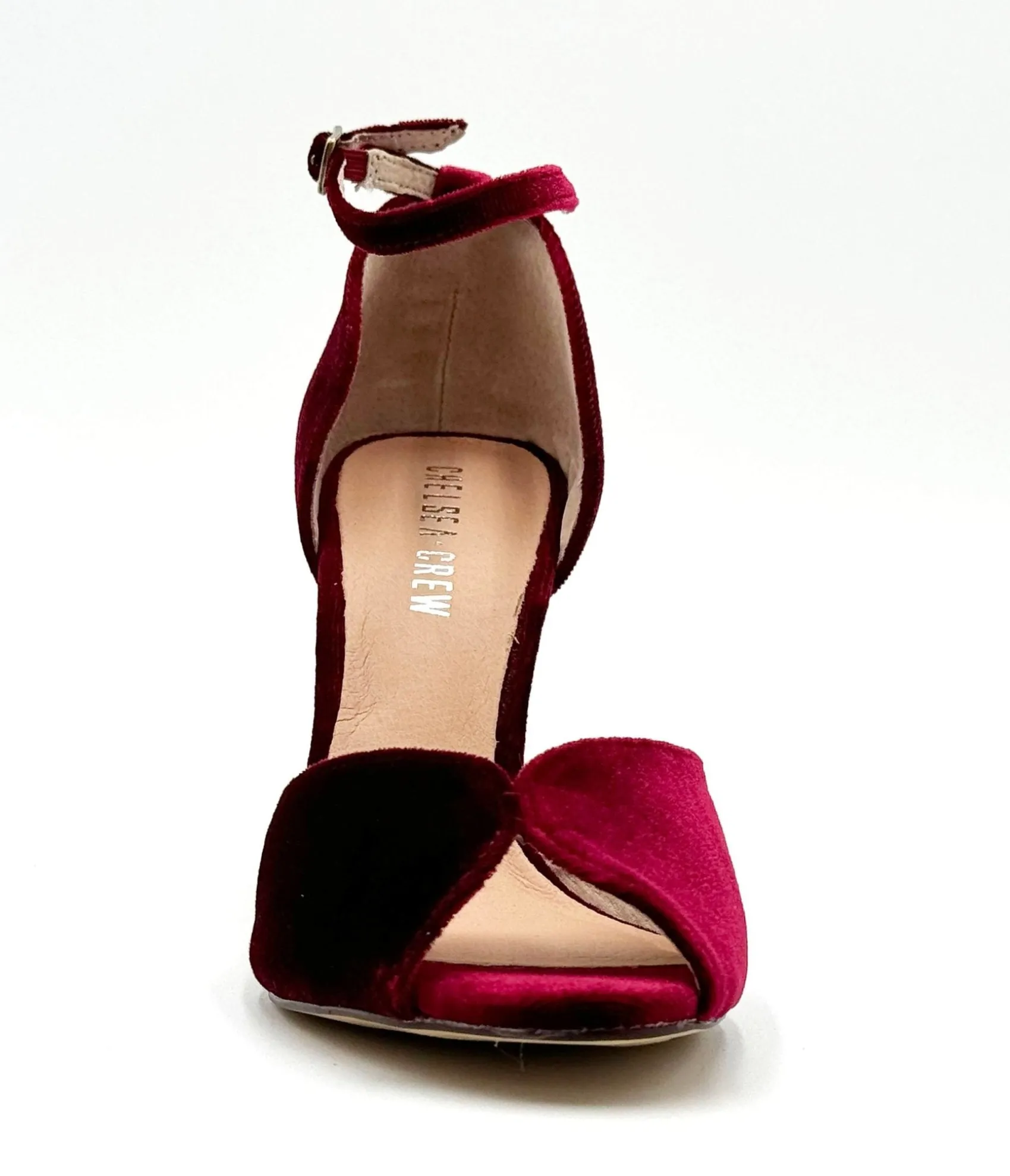 Unique Vintage Chelsea Crew Burgundy Velvet Lola Pumps Cheap