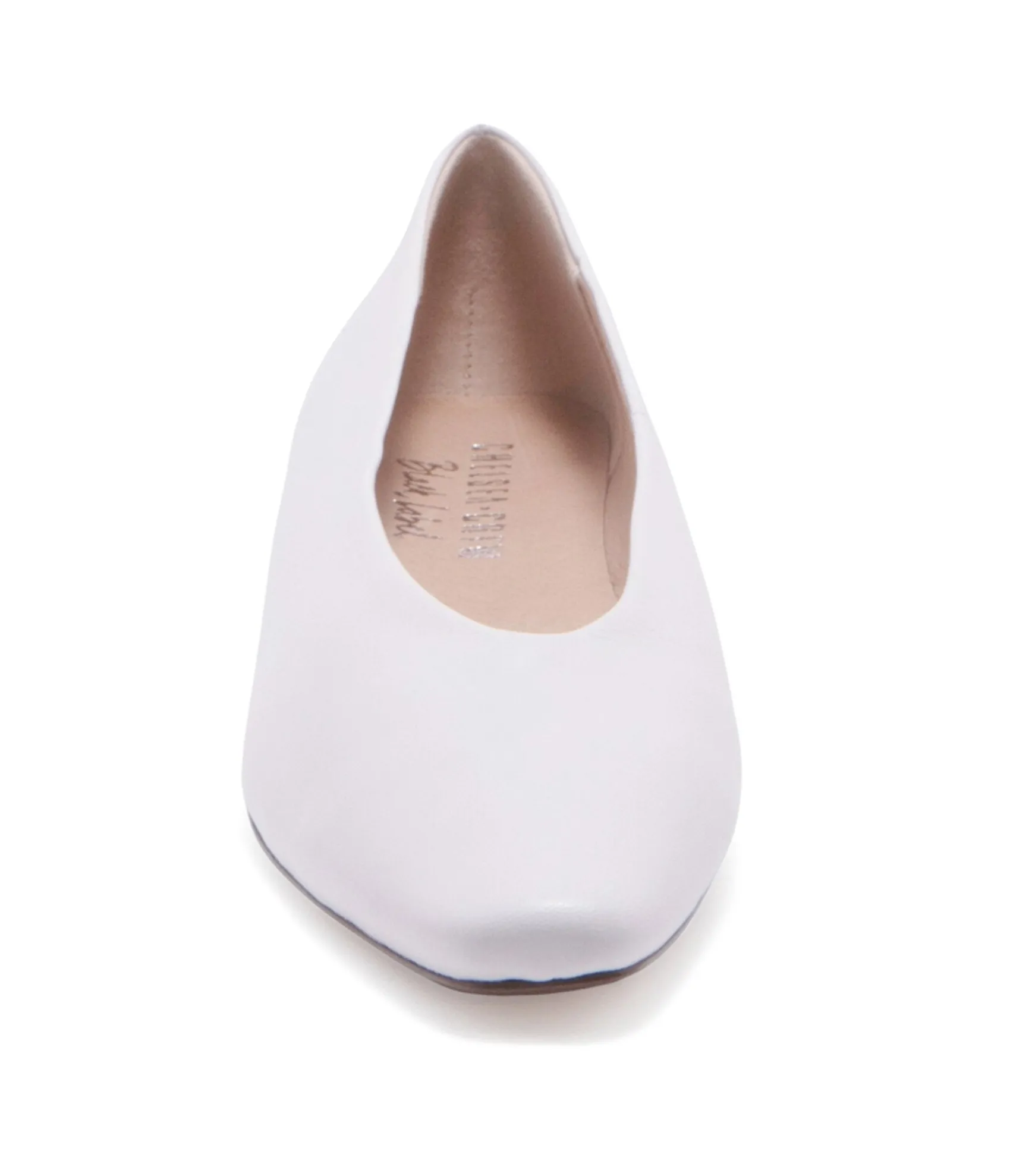 Unique Vintage Chelsea Crew White Leather Slick Flats Store