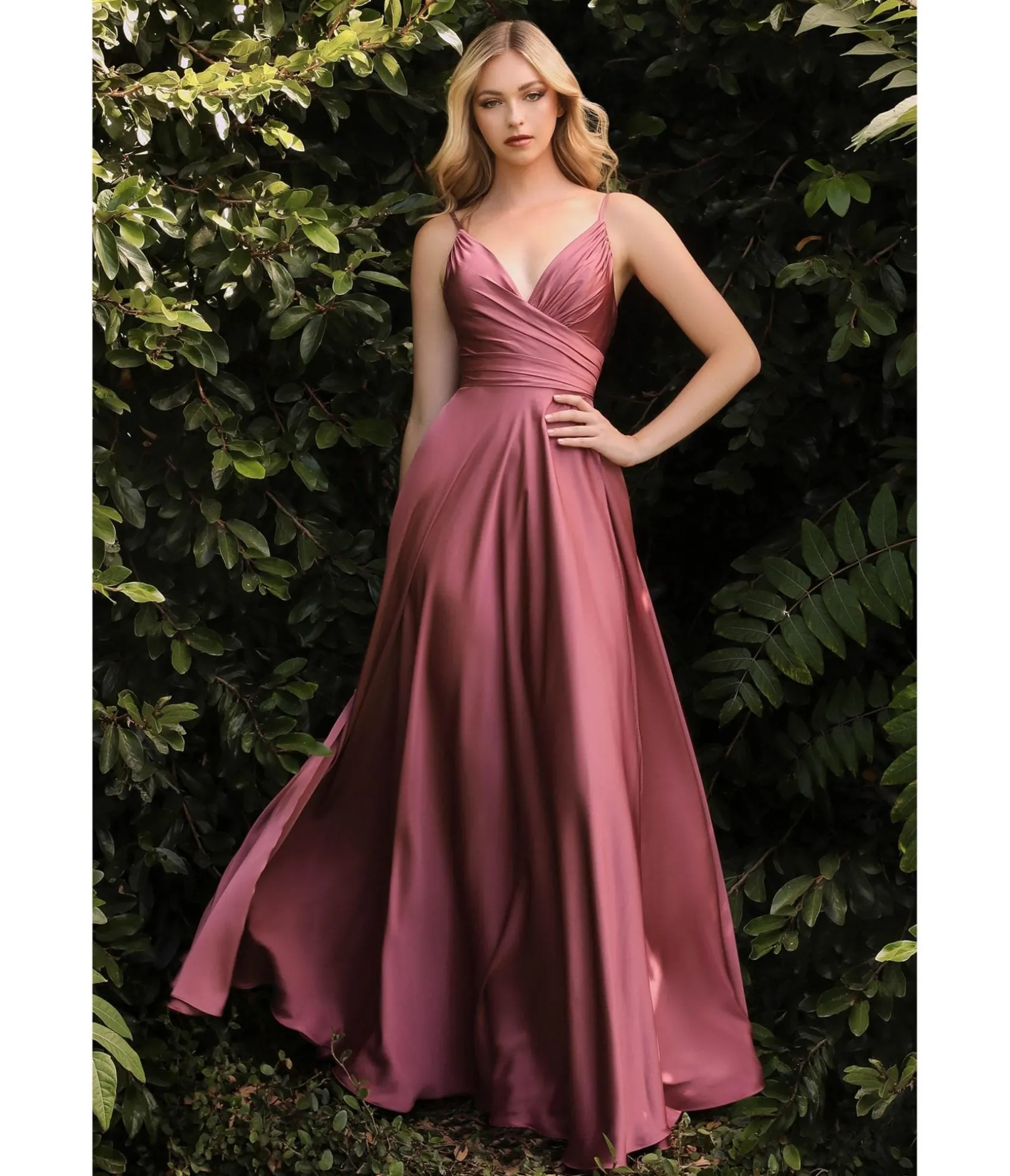 Unique Vintage Cinderella Divine Mauve Rose Sweetheart Satin Enchanted Bridesmaid Dress Sale