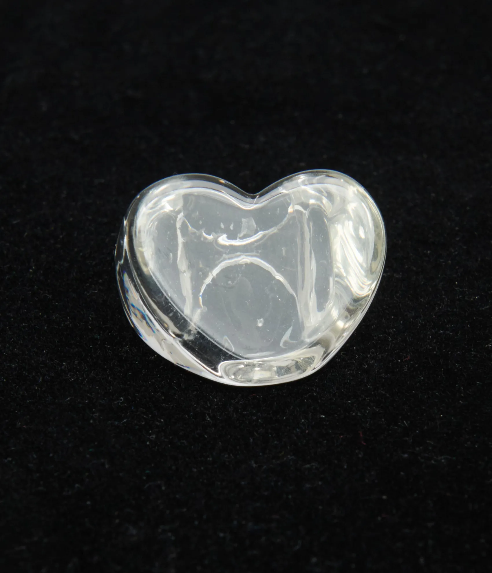 Unique Vintage Clear Heart Shaped Acrylic Ring Flash Sale