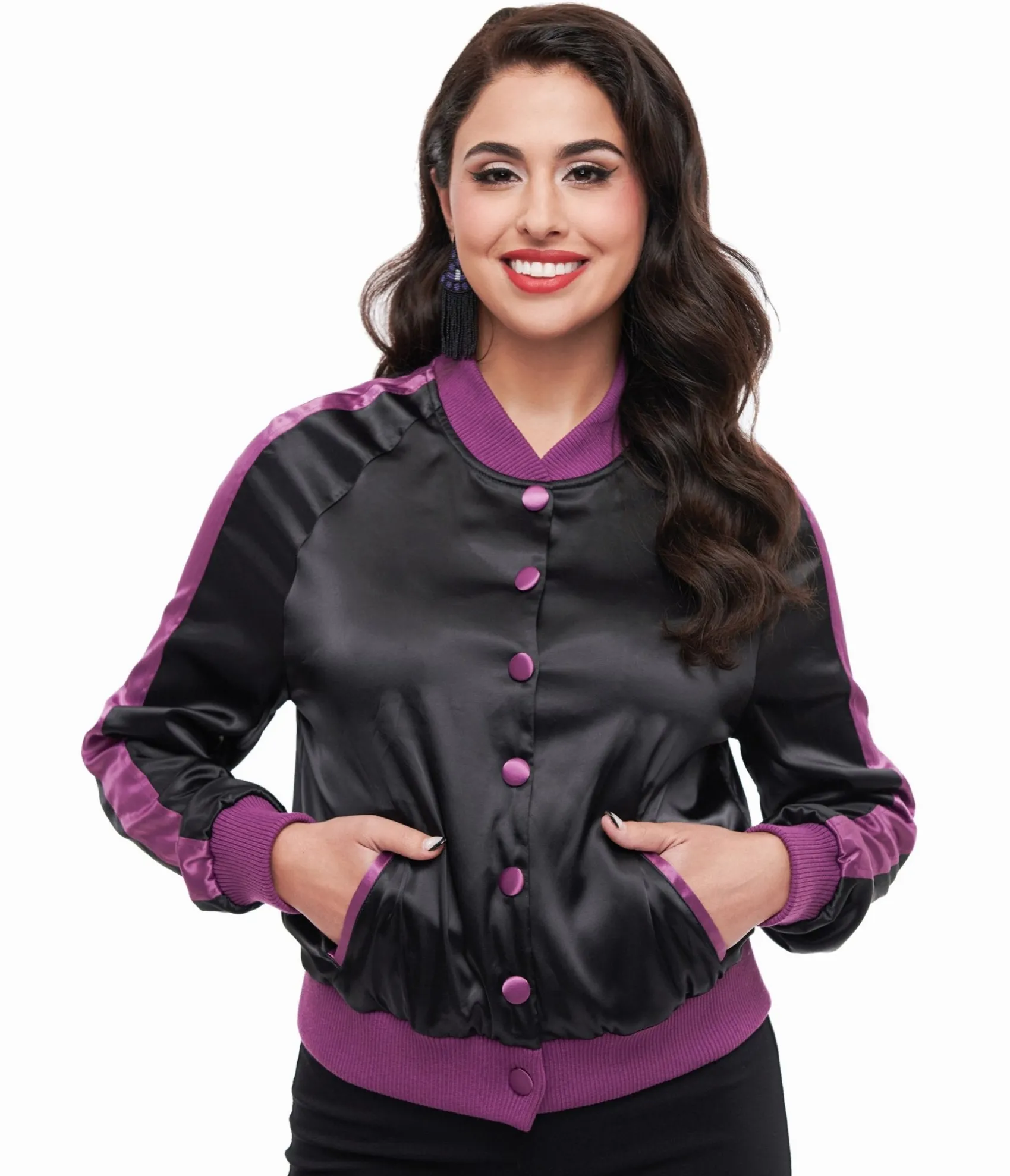 Unique Vintage Disney Hocus Pocus Collection by Purple & Black Hocus Pocus Spell Bomber Jacket Store