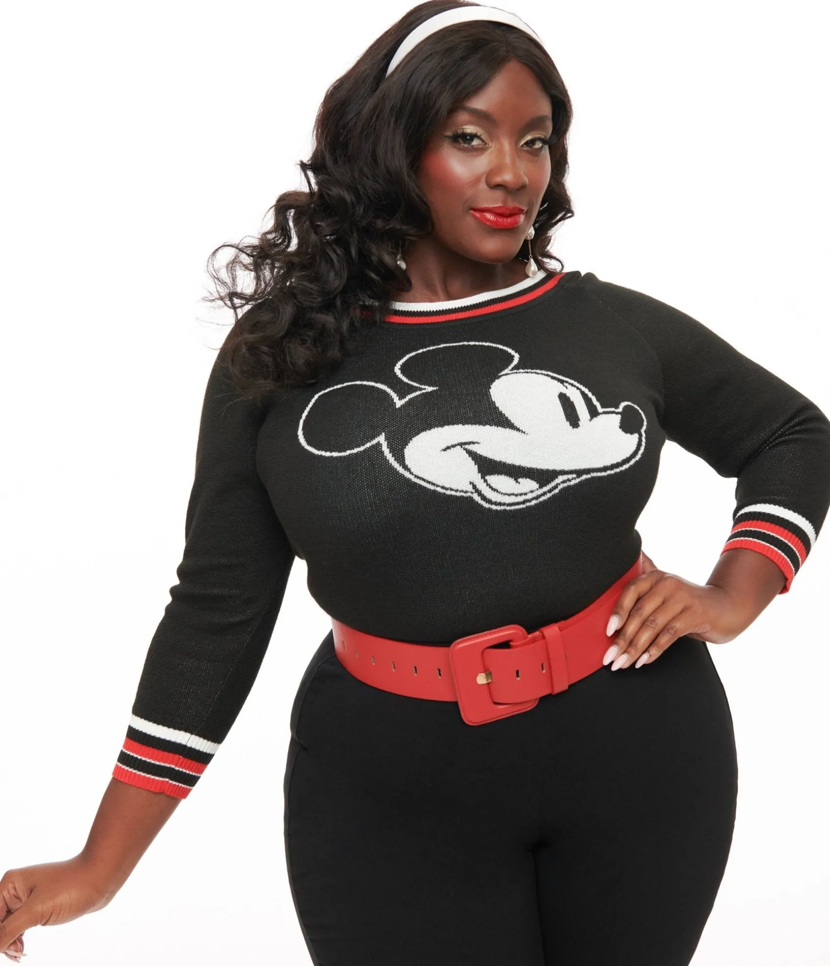 Unique Vintage Disney Mickey & Friends Collection by Plus Size Classic Mickey Sweater Cheap