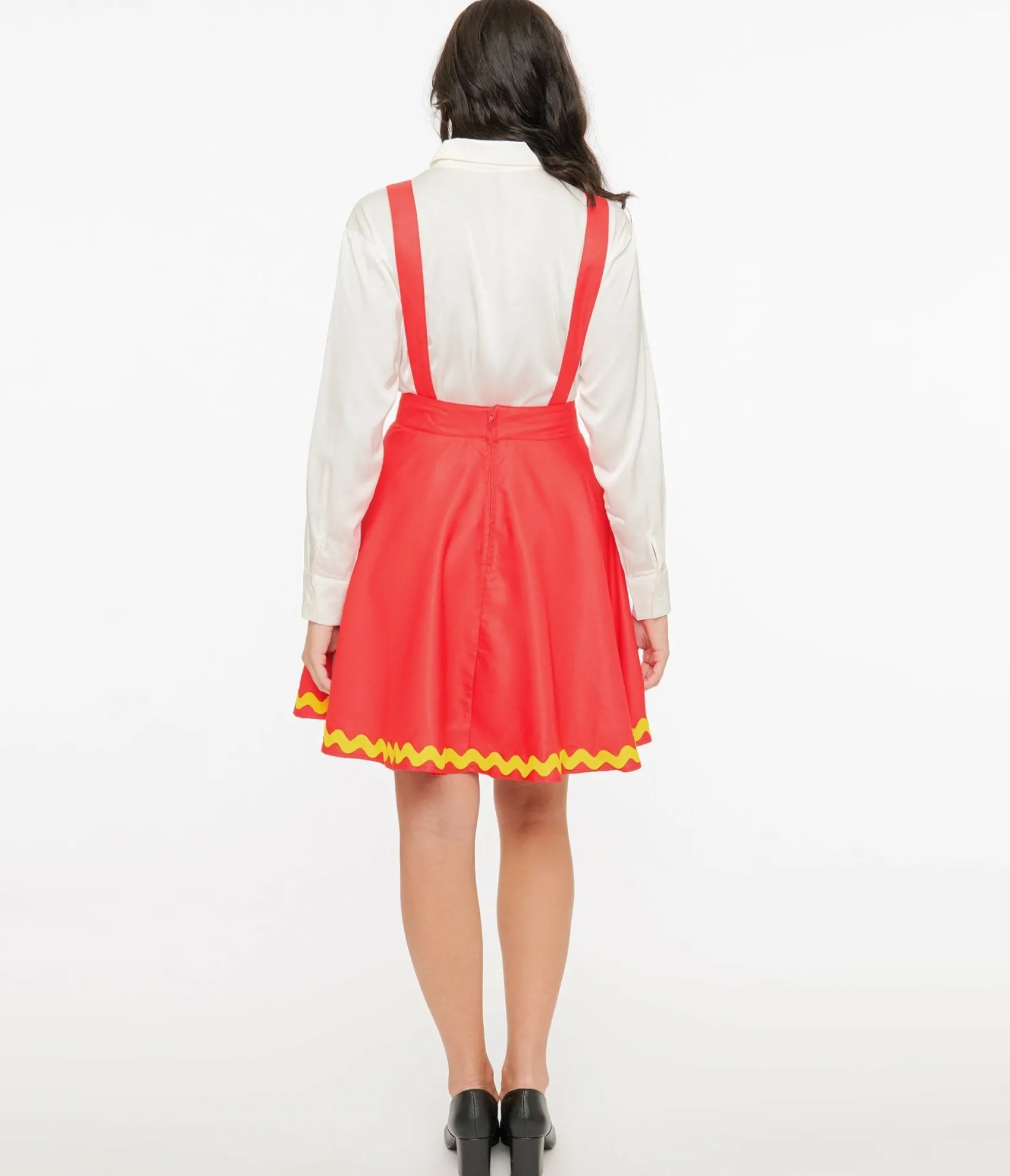 Unique Vintage Disney Mickey & Friends Collection by Red Mickey Face Pinafore New