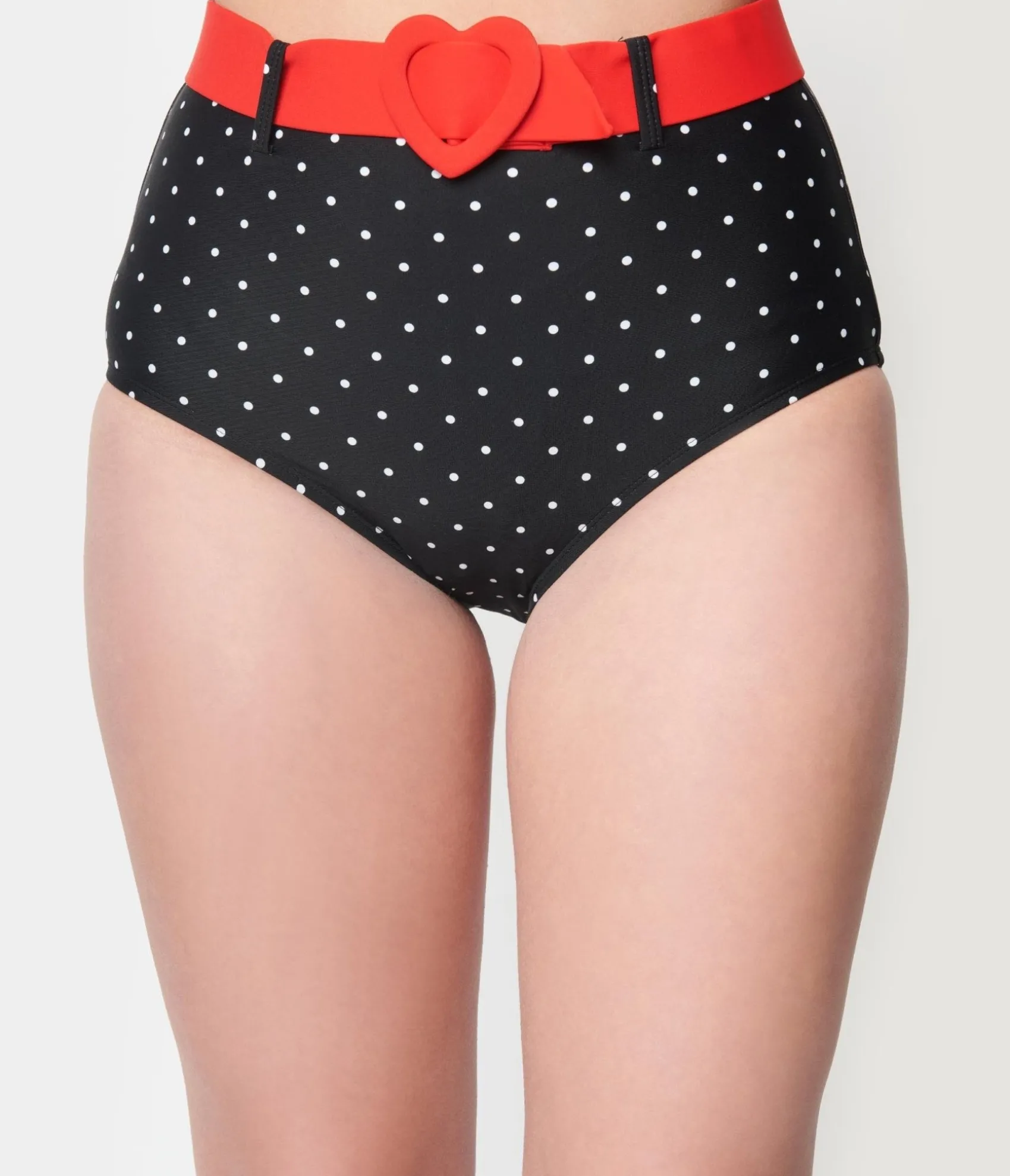 Unique Vintage Emily The Strange x Black Pin Dot Swim Bottoms Clearance