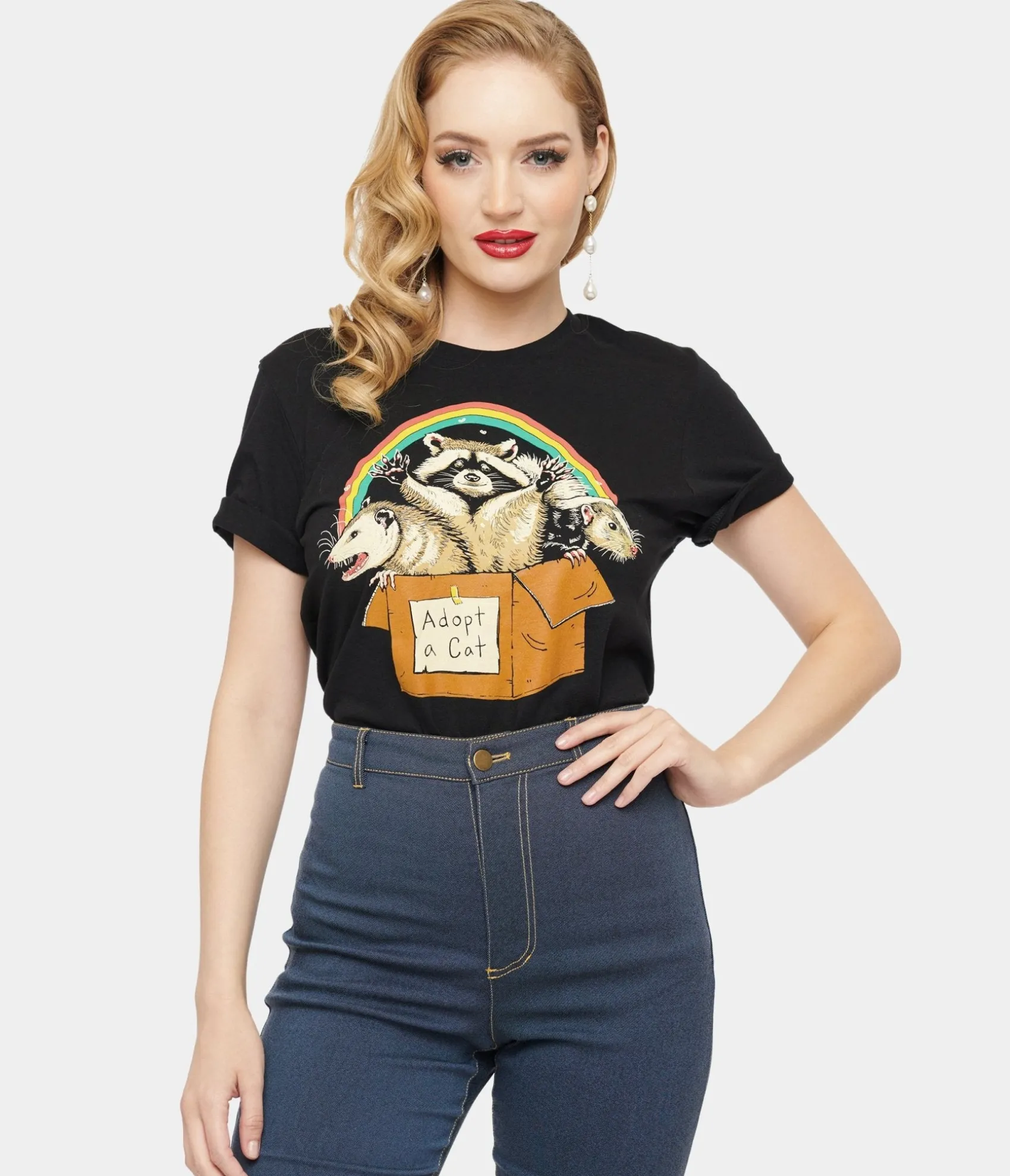 Unique Vintage Forbidden Cats Unisex Graphic Tee Shop