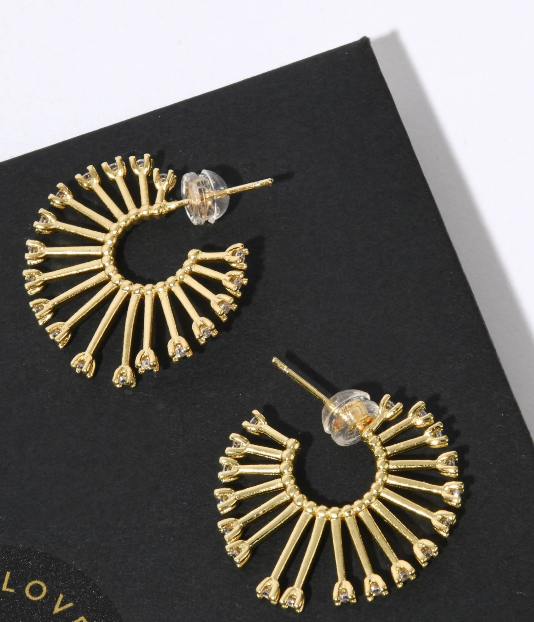 Unique Vintage Gold & Silver Rhinestone Sandy Hoops Shop