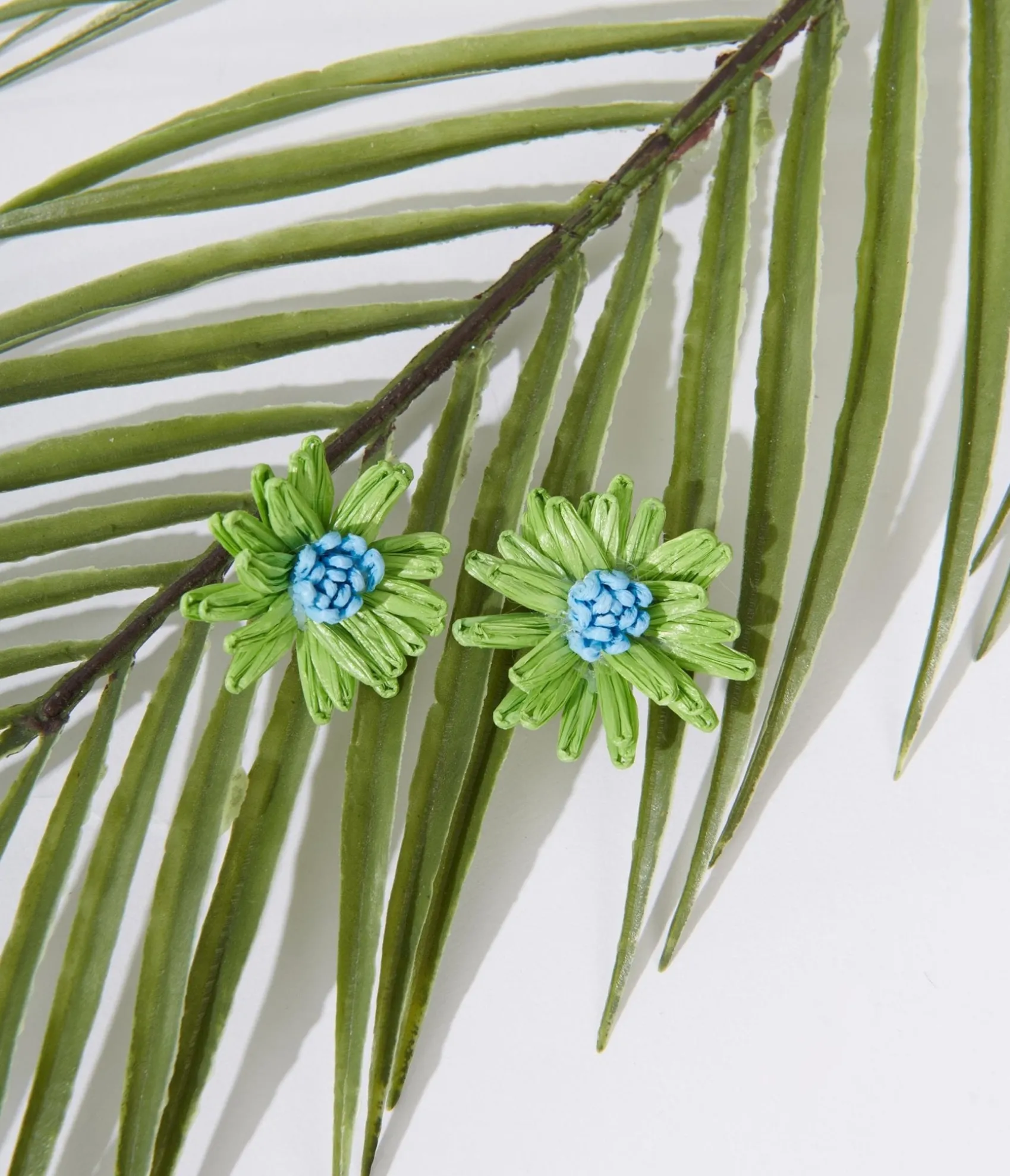 Unique Vintage Green Flower Earrings Best