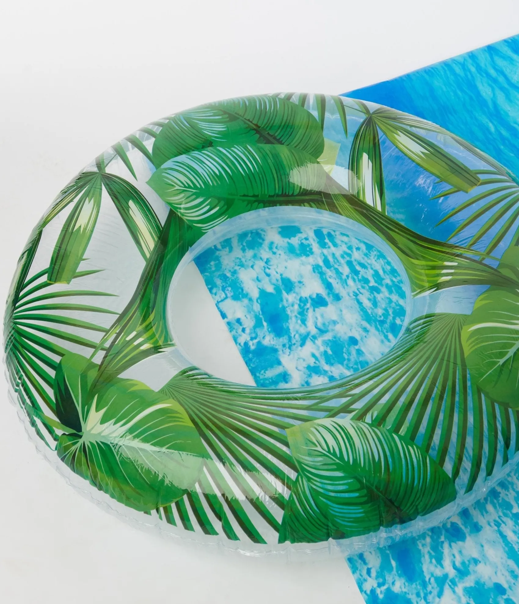 Unique Vintage Green Palm Leaf Giant Inflatable Pool Float Outlet