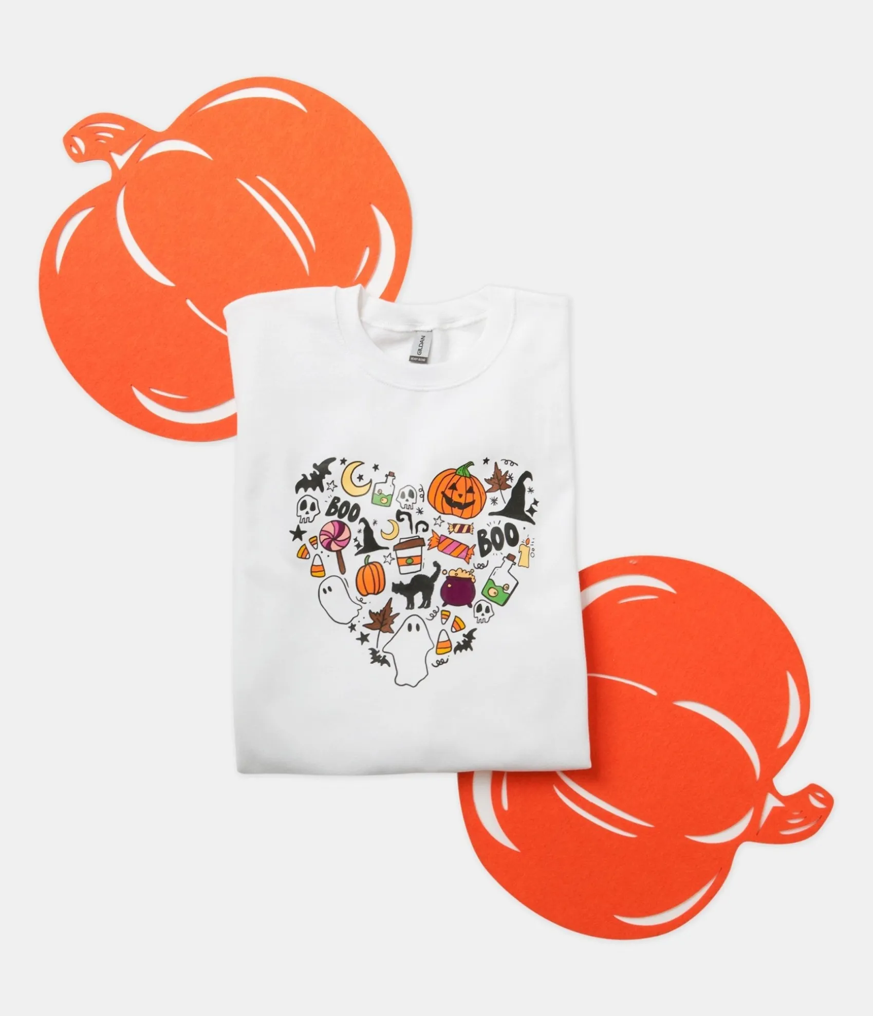 Unique Vintage Halloween Heart Unisex Graphic Sweatshirt Online