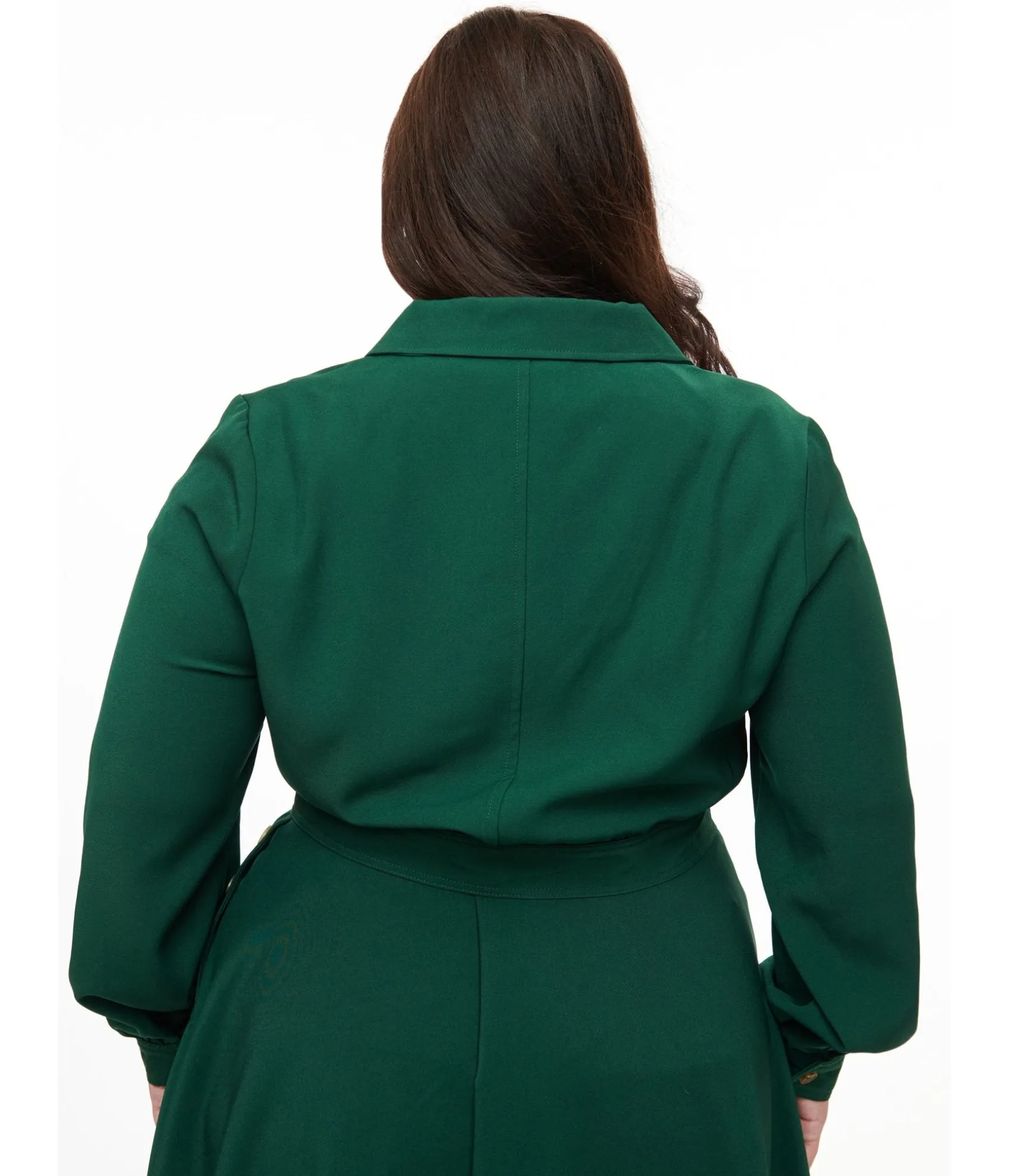 Unique Vintage Hell Bunny Plus Size 1970s Forest Green Ravenswood Jacket Outlet