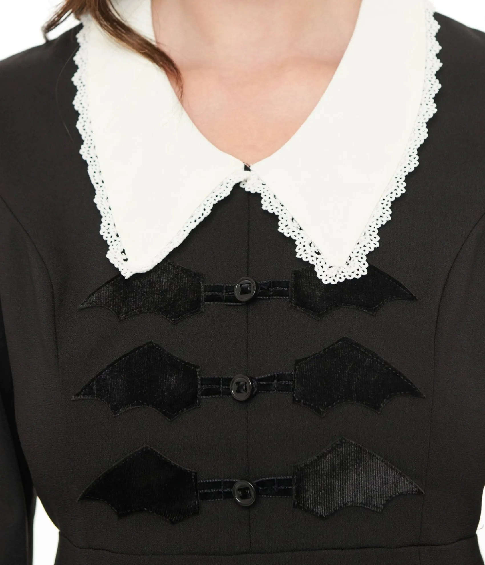 Unique Vintage Hell Bunny 1960s Black Batilda Mini Dress Flash Sale