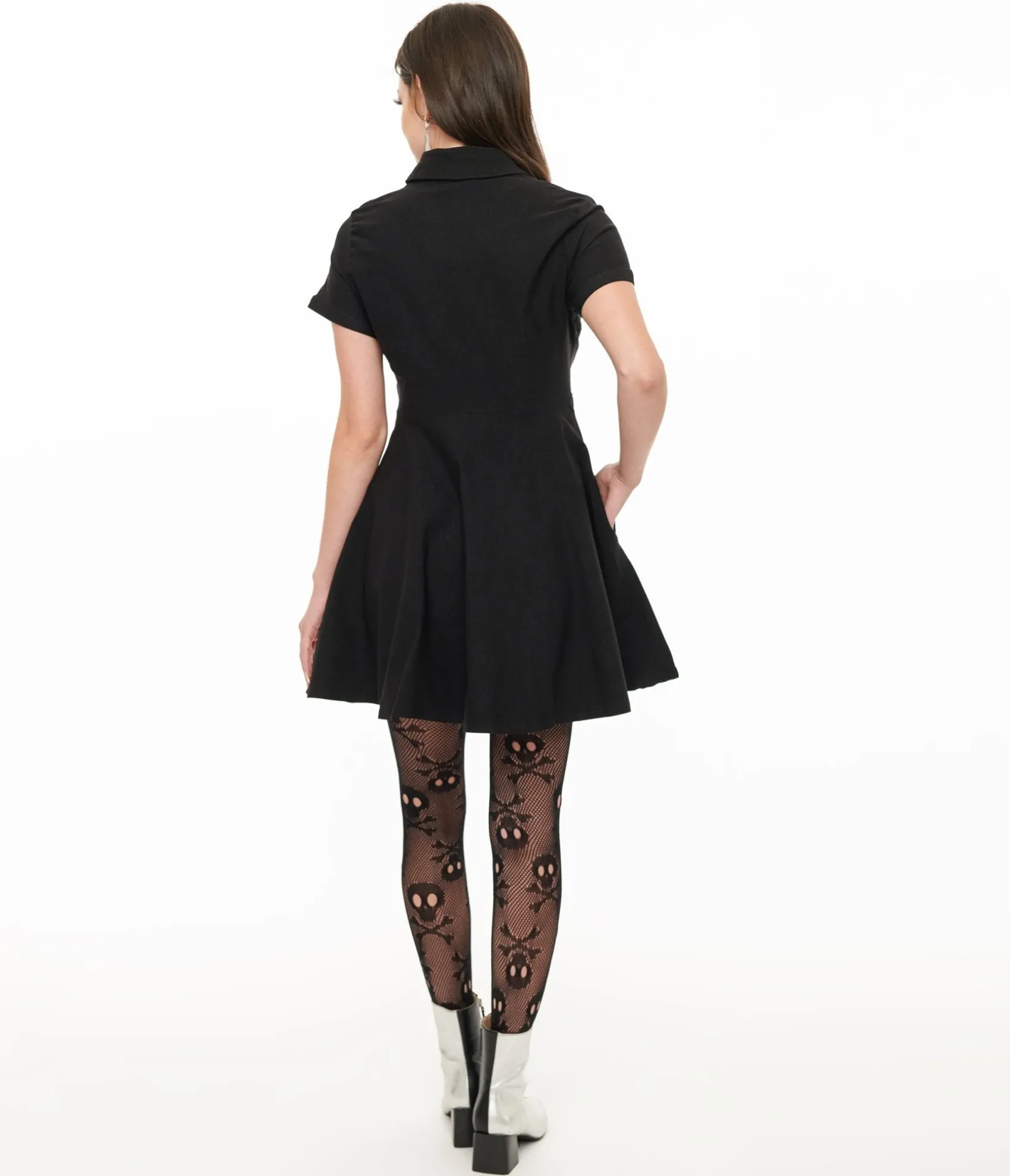 Unique Vintage Killstar Black Nowhere's Ville Mini Dress Discount