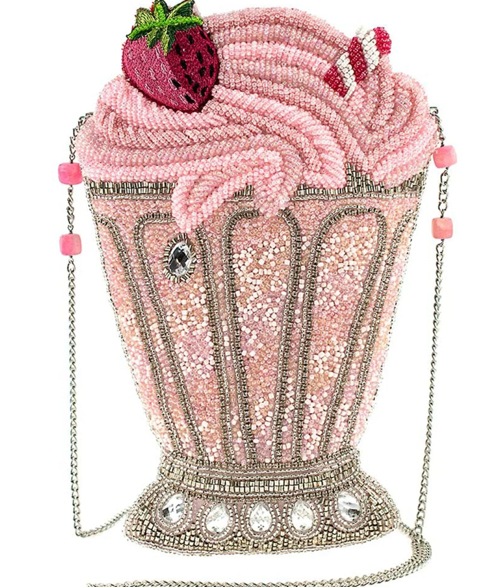 Unique Vintage Mary Frances Shake It Up Milkshake Crossbody Bag Clearance