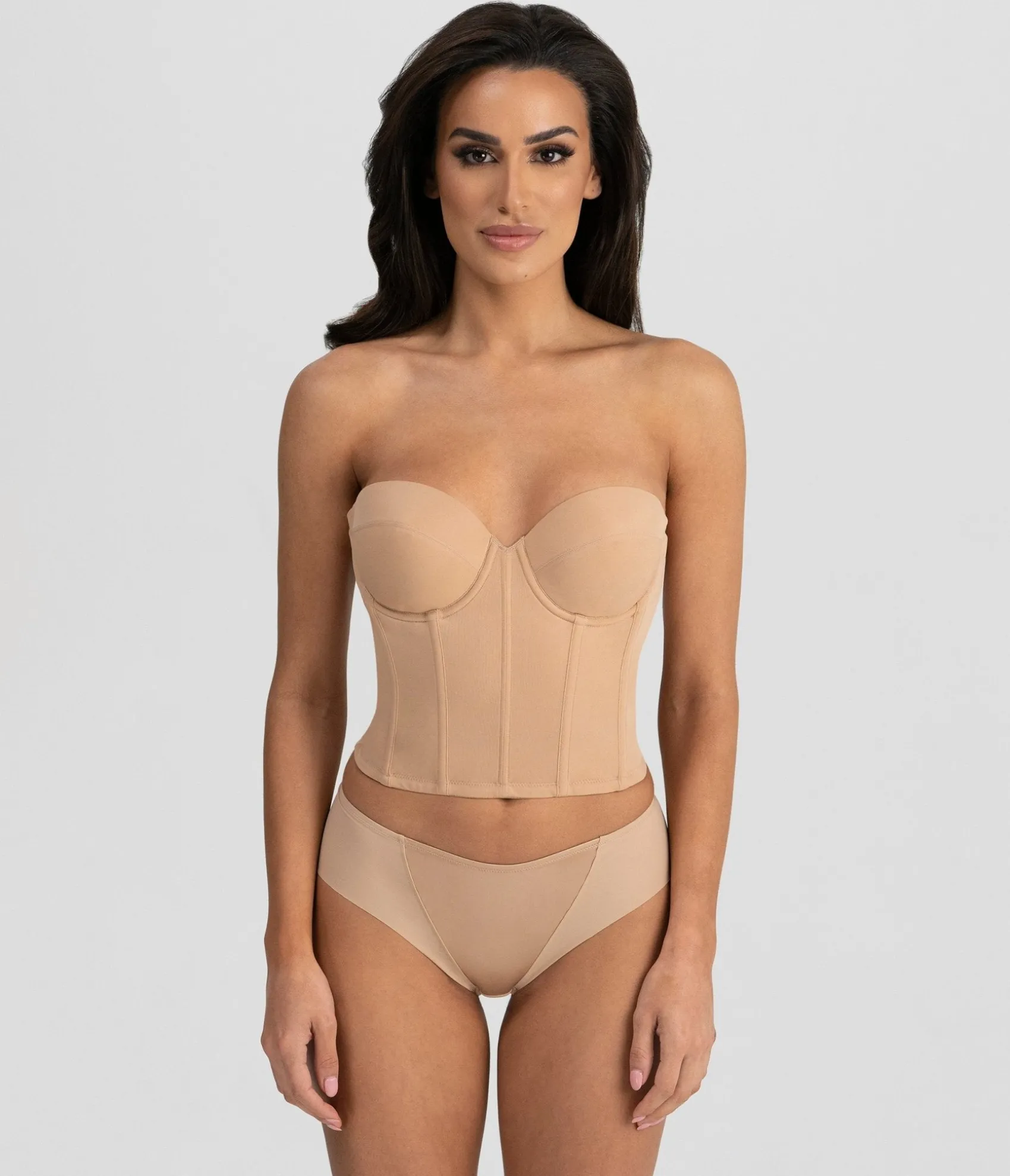 Unique Vintage Mocha Backless Strapless Brie Bridal Bra Best Sale