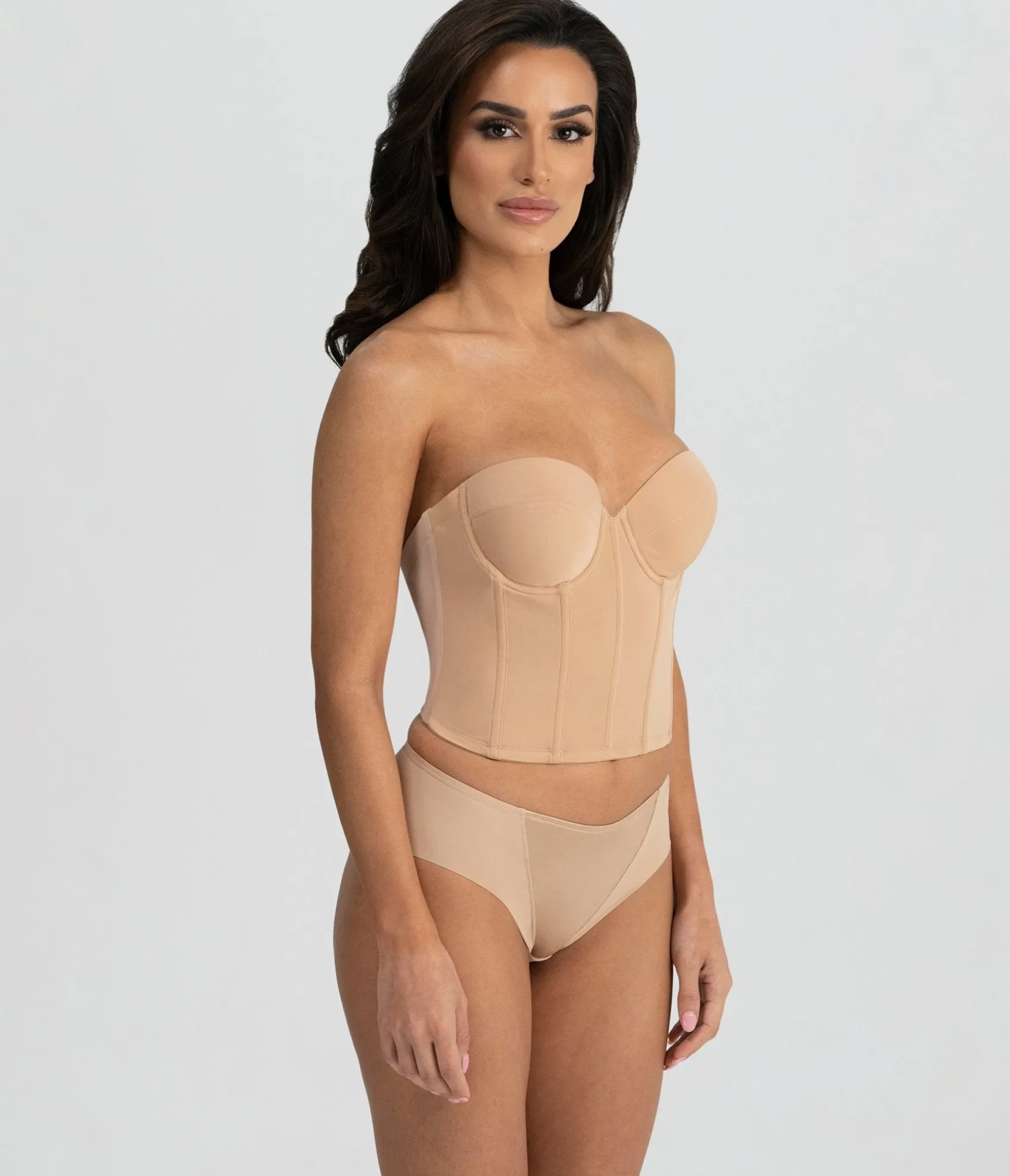 Unique Vintage Mocha Backless Strapless Brie Bridal Bra Best Sale