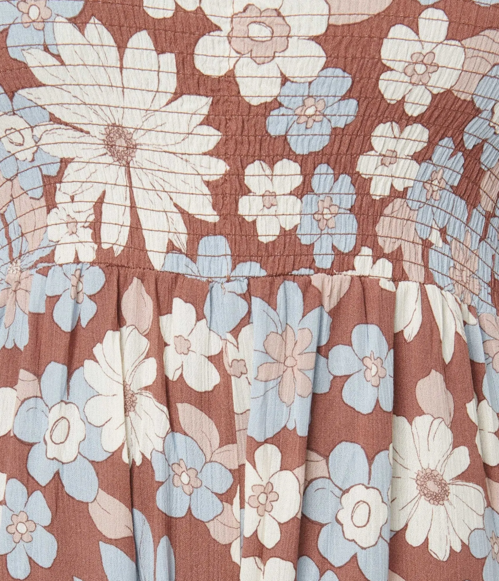 Unique Vintage Plus Size Brown & Muted Florals Off The Shoulder Jumpsuit Sale