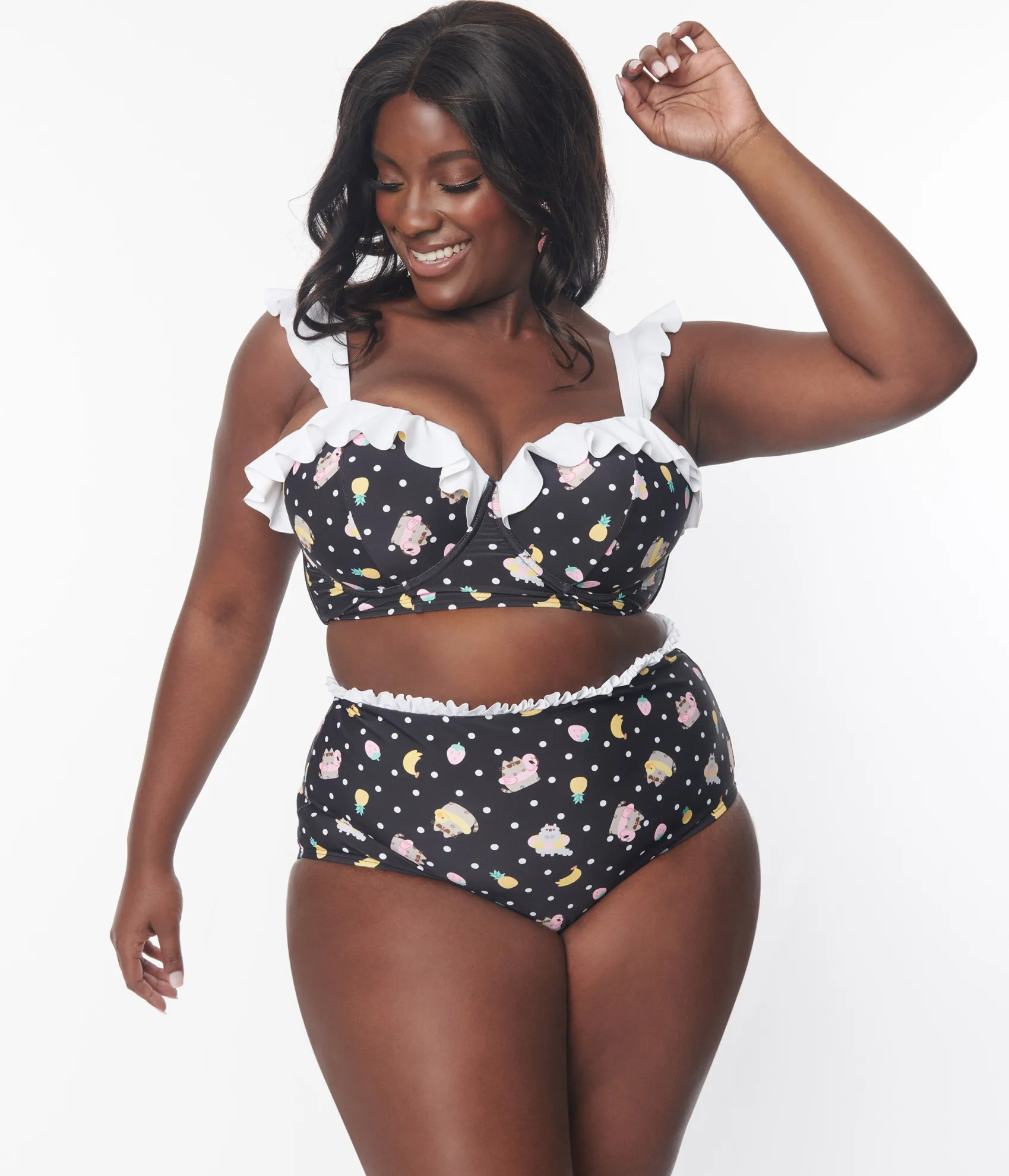Unique Vintage Pusheen x Plus Size Pool Time Cape May Swim Bottoms Sale