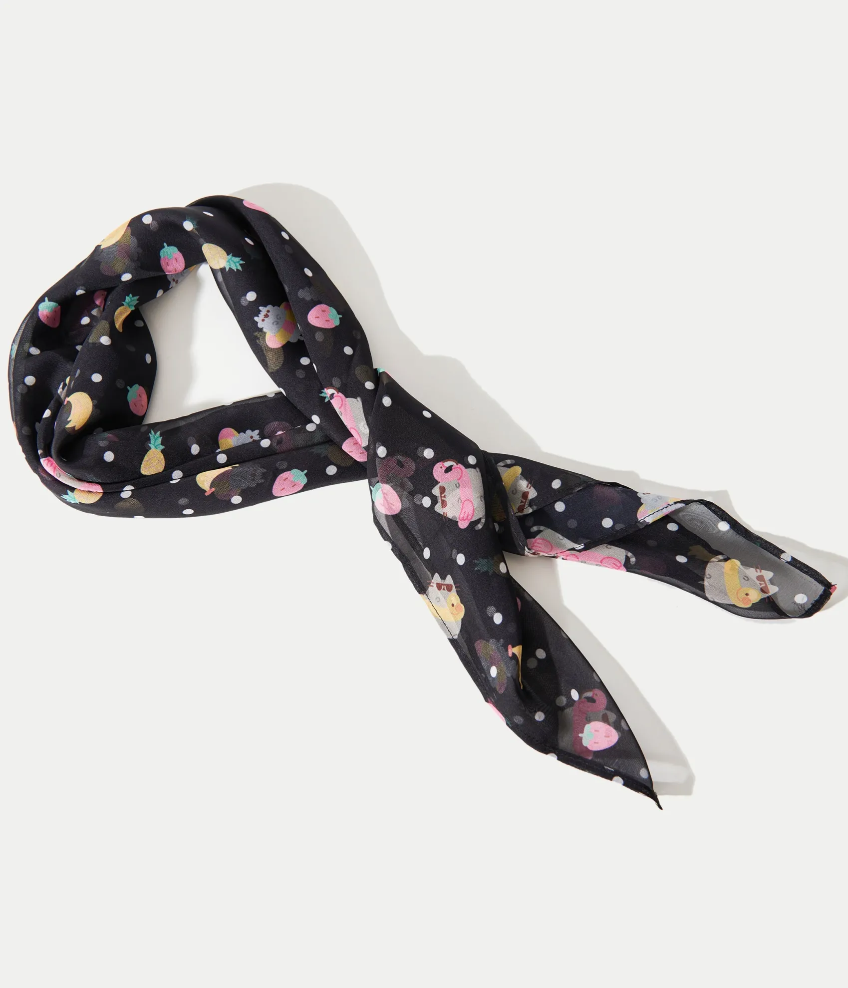 Unique Vintage Pusheen x Pool Time 1950s Hair Scarf Best