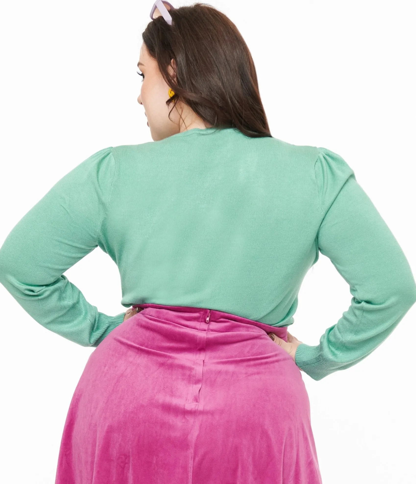 Unique Vintage Royal Monk Plus Size 1950s Teal Ski Snow Season Sweater New