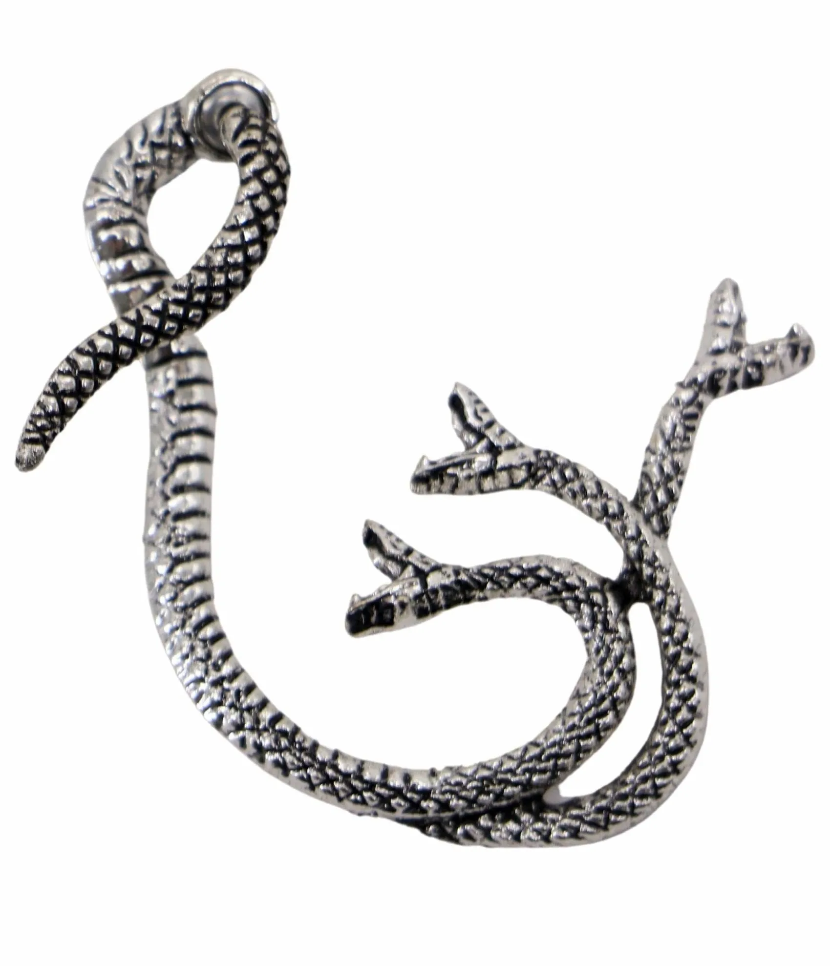 Unique Vintage Silver Three Headed Snake Ear Cuff Cheap