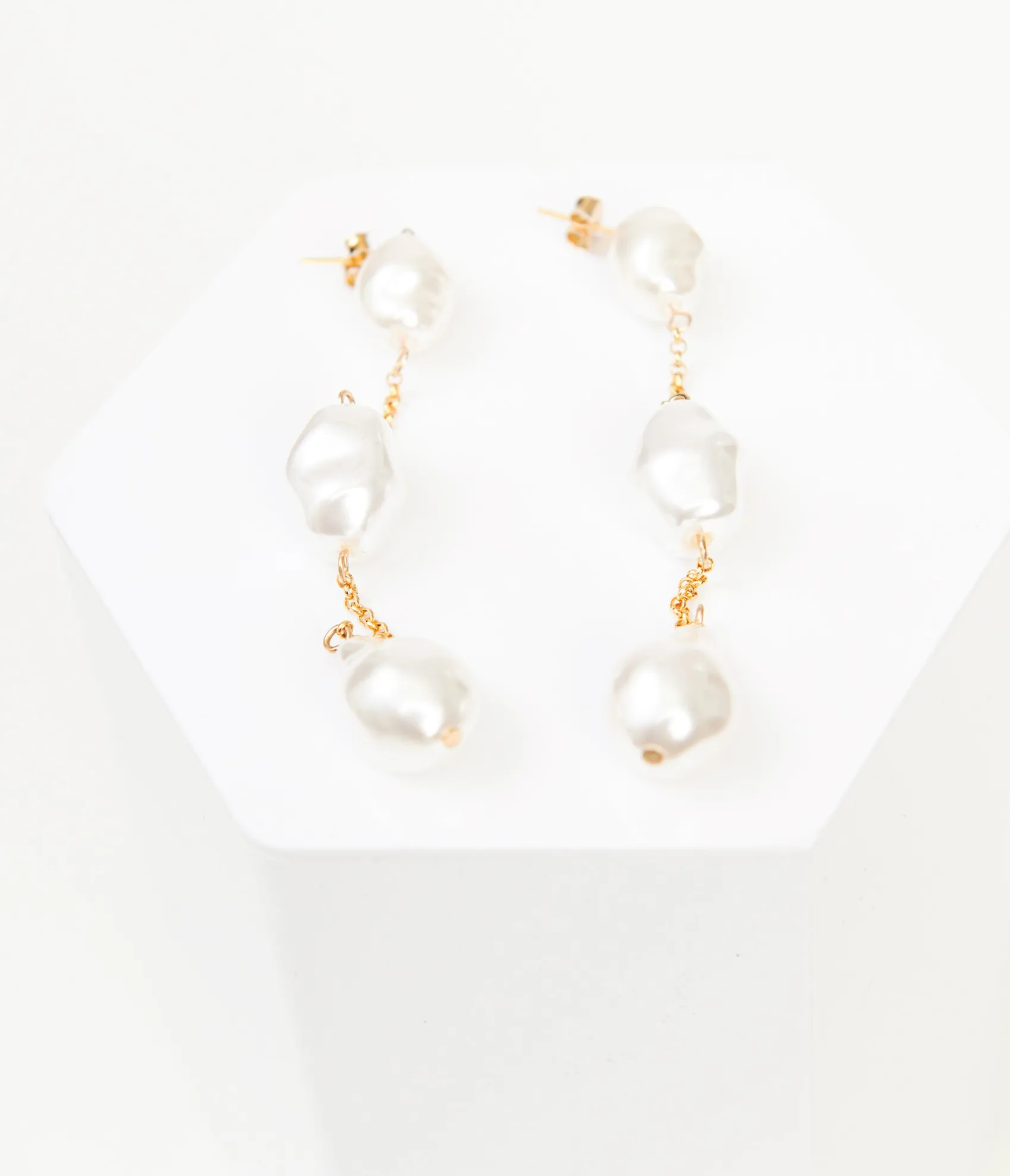 Unique Vintage Tiered Pearl Drop Earrings Best