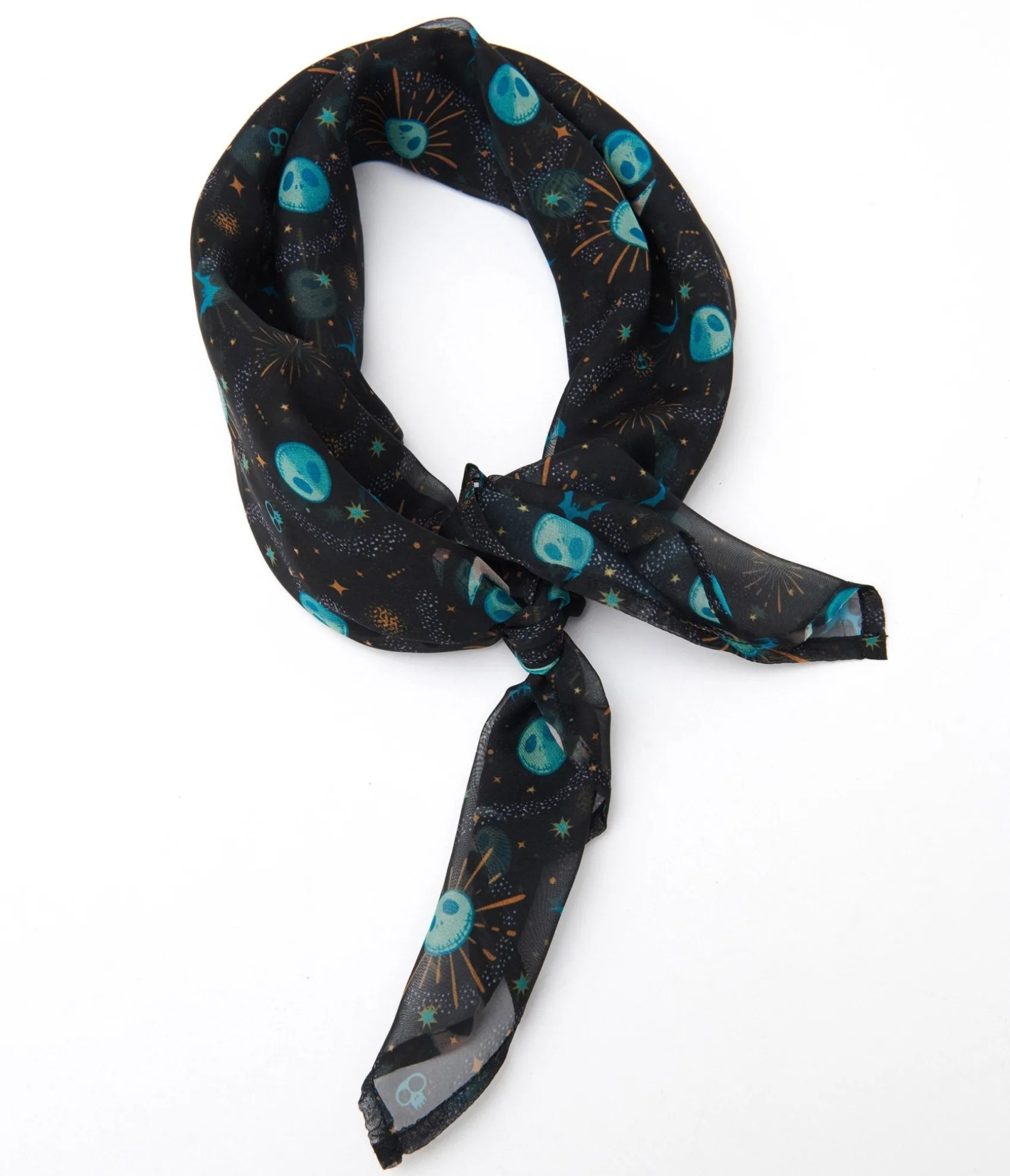 Unique Vintage Tim Burton's The Nightmare Before Christmas by Black Jack Skellington Celestial Hair Scarf Shop