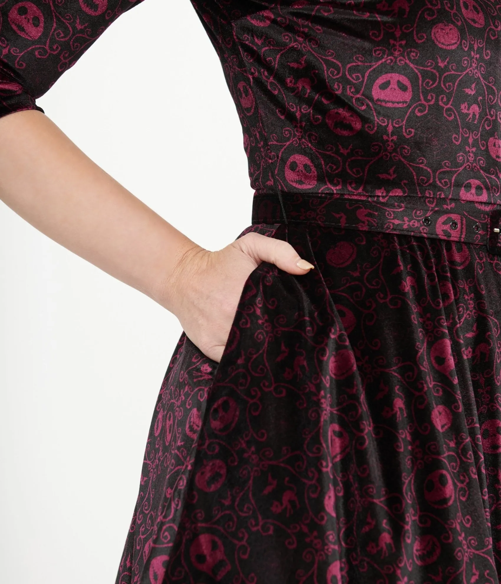 Unique Vintage Tim Burton's The Nightmare Before Christmas by Eggplant Baroque Jack Skellington Devon Swing Dress New