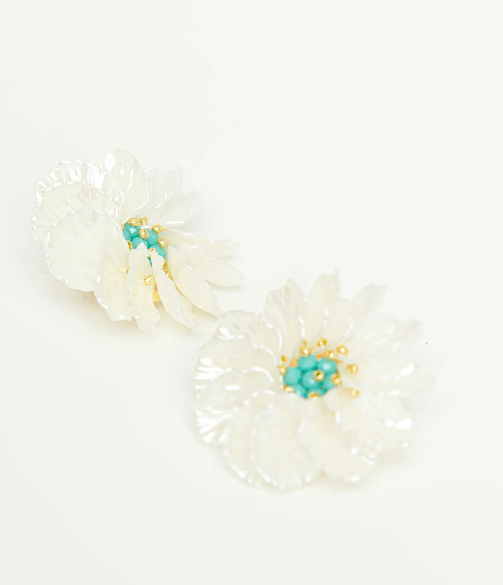 Unique Vintage Turquoise Daisy Earrings Sale