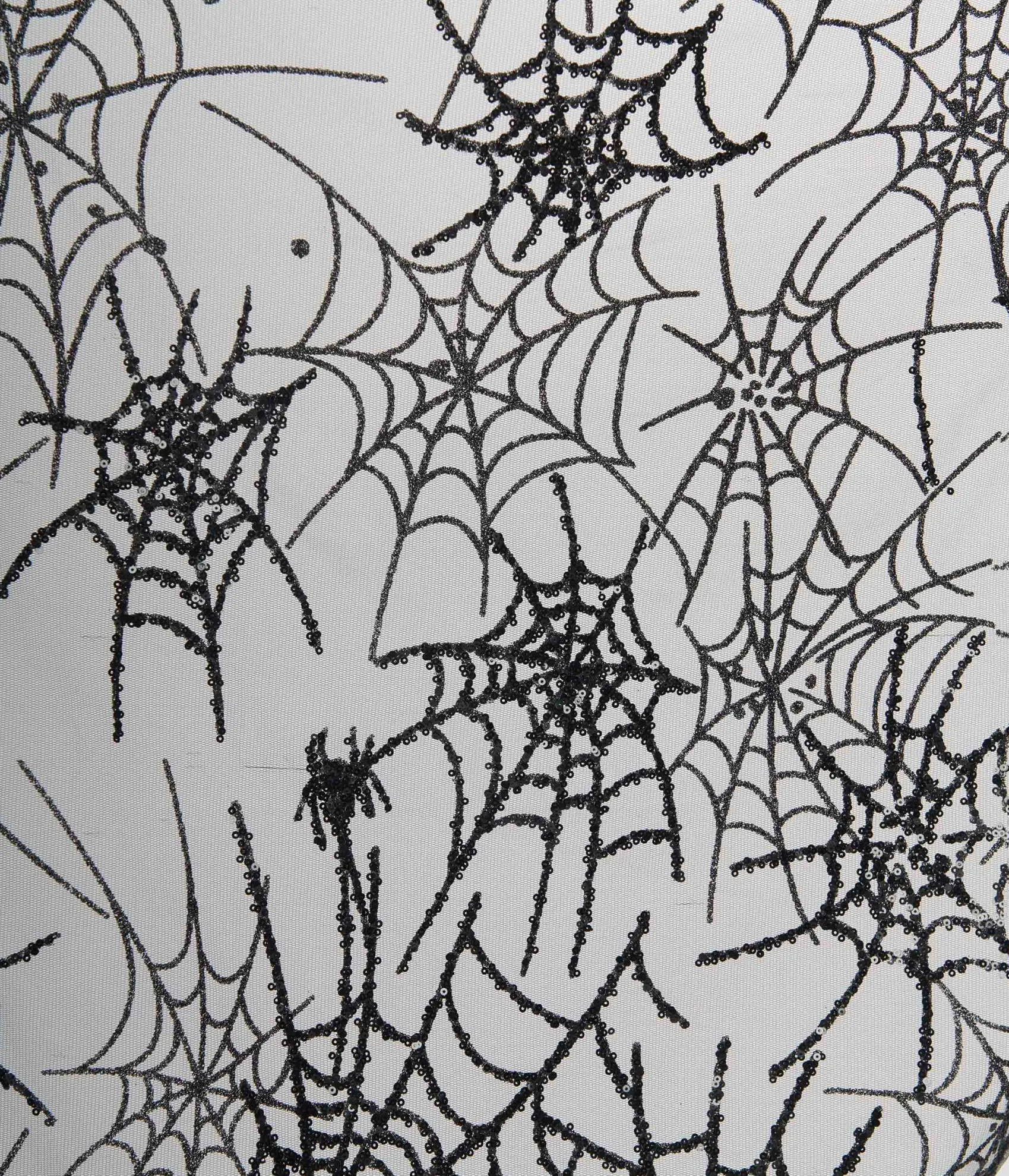 Unique Vintage Black Glitter Spiderweb Mesh Cape Flash Sale