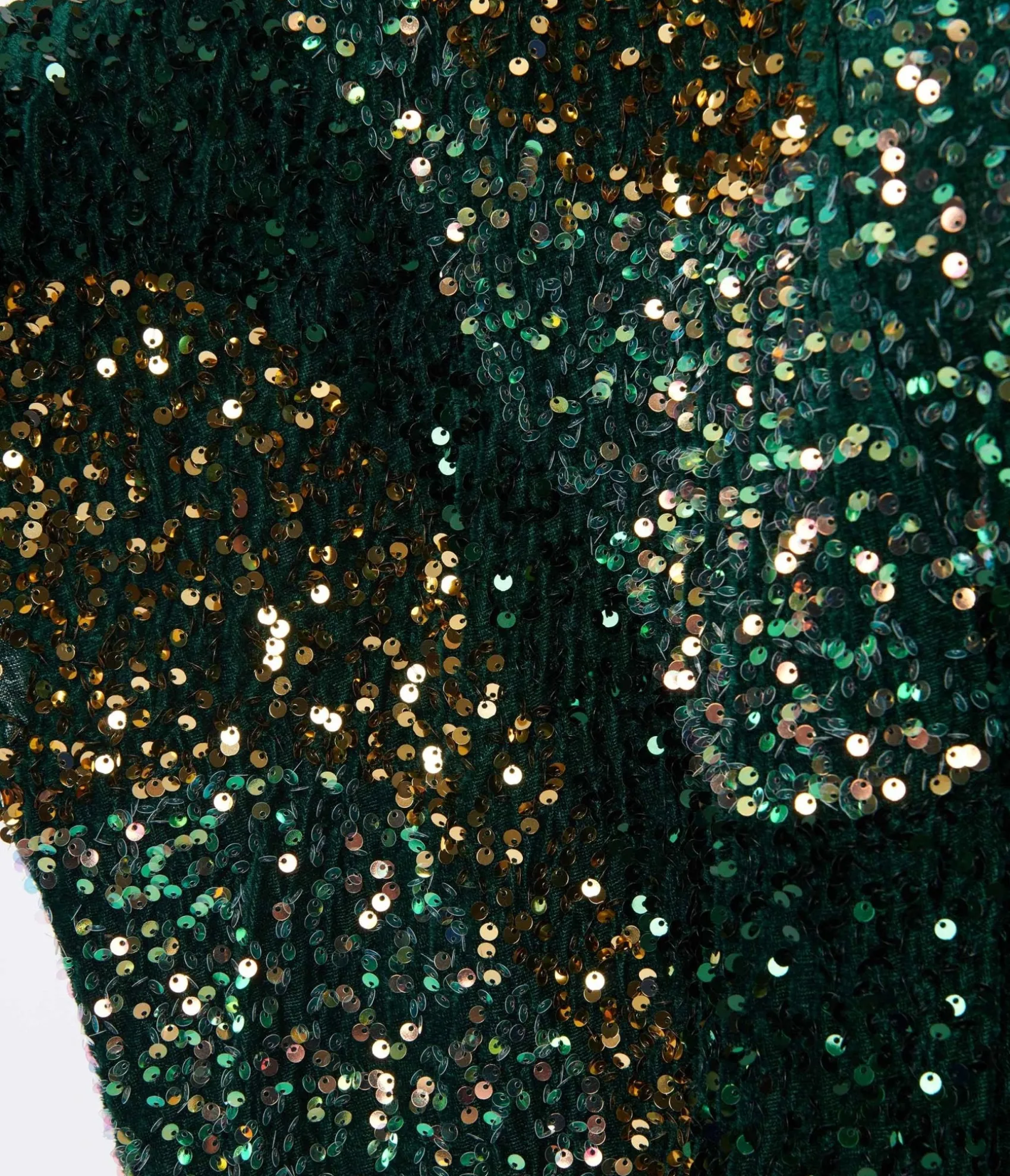 Unique Vintage Emerald & Gold Sequin Burton Caftan Dress Hot