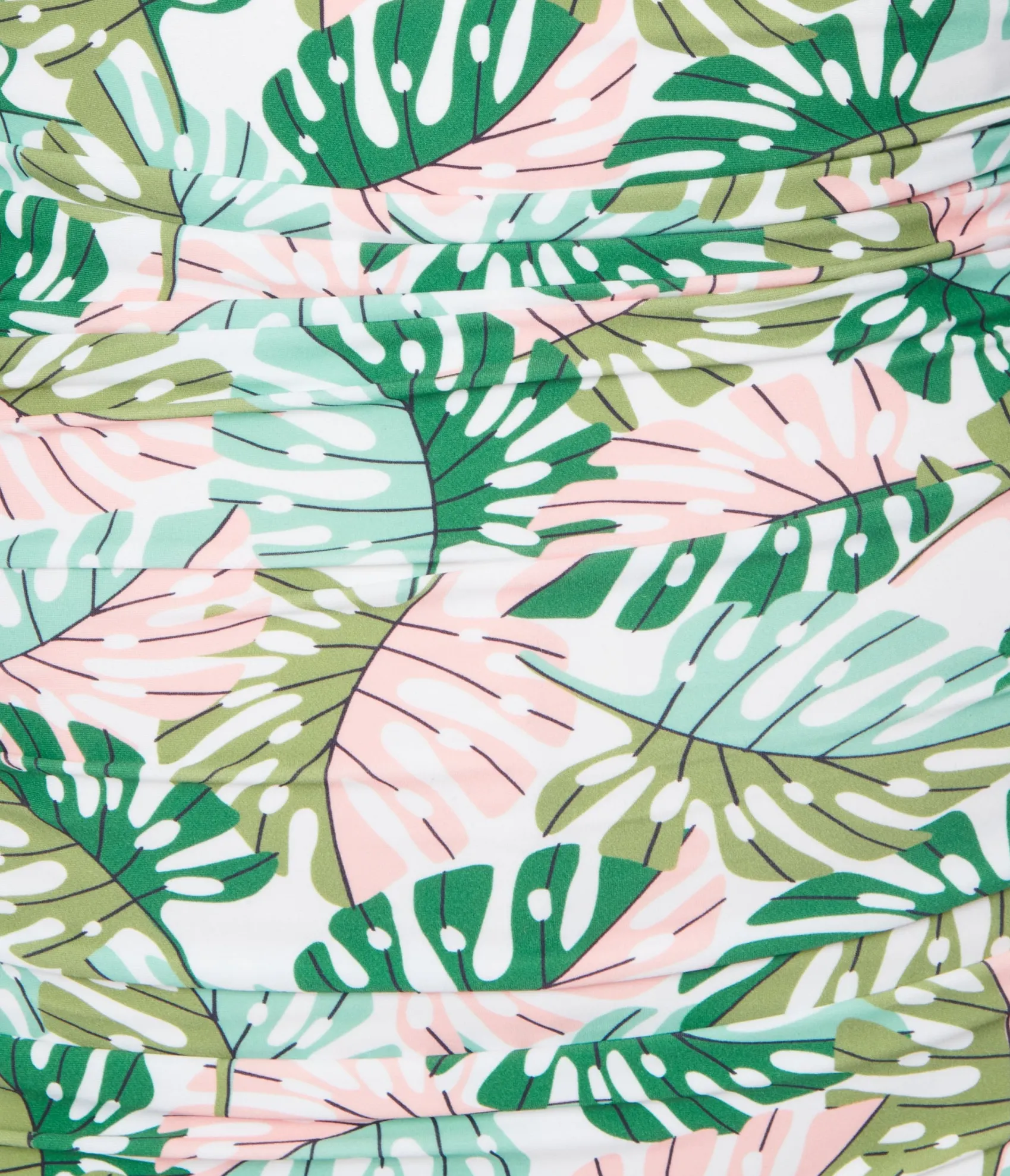 Unique Vintage Green Monstera Print Pismo Romper Swimsuit Cheap