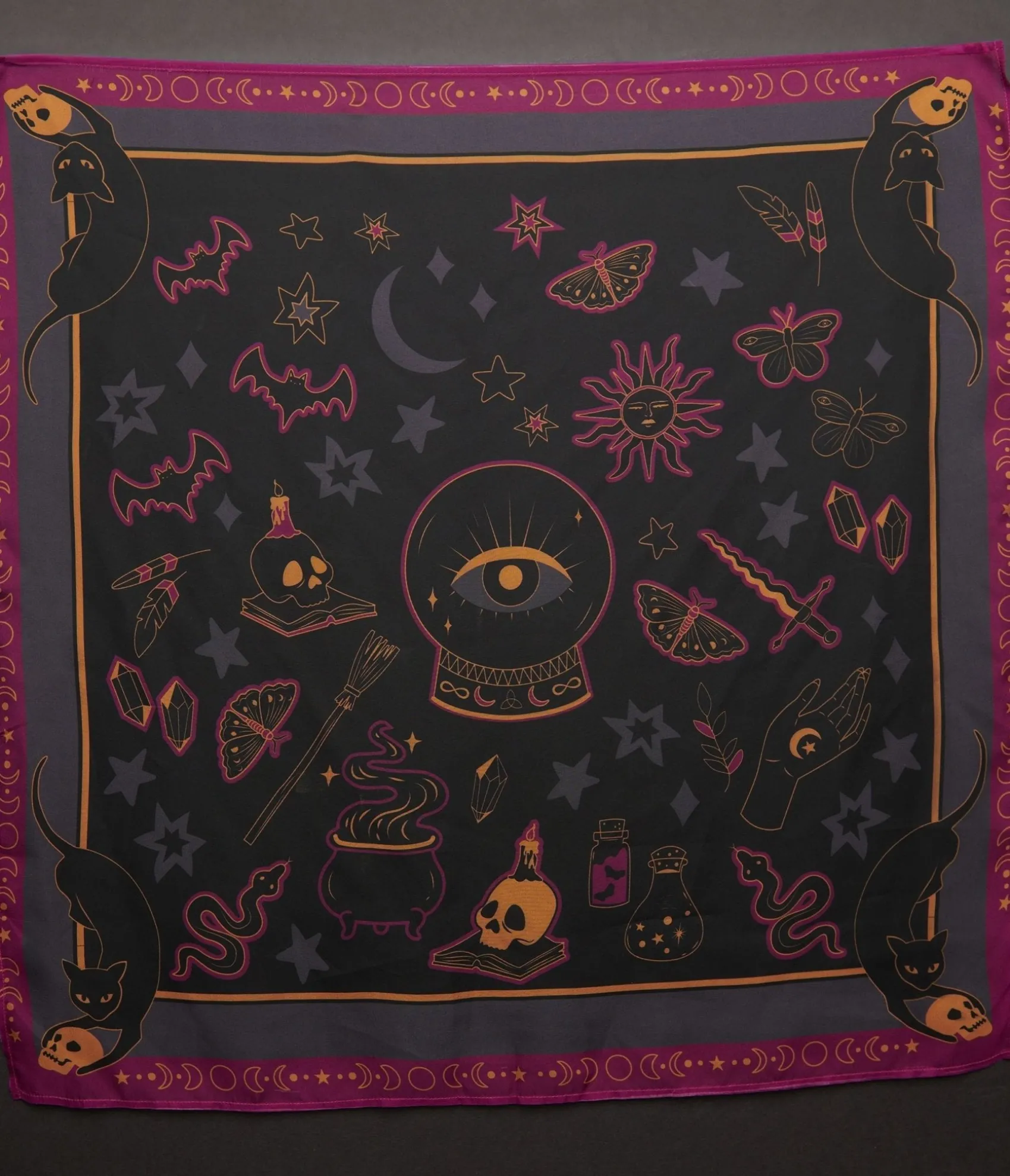 Unique Vintage Mystical Icons Hair Scarf Store