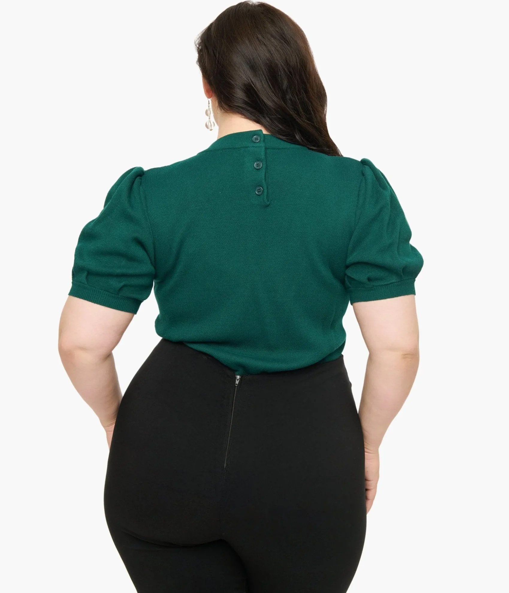 Unique Vintage Plus Size Green Fox Fair Isle Paige Sweater Online