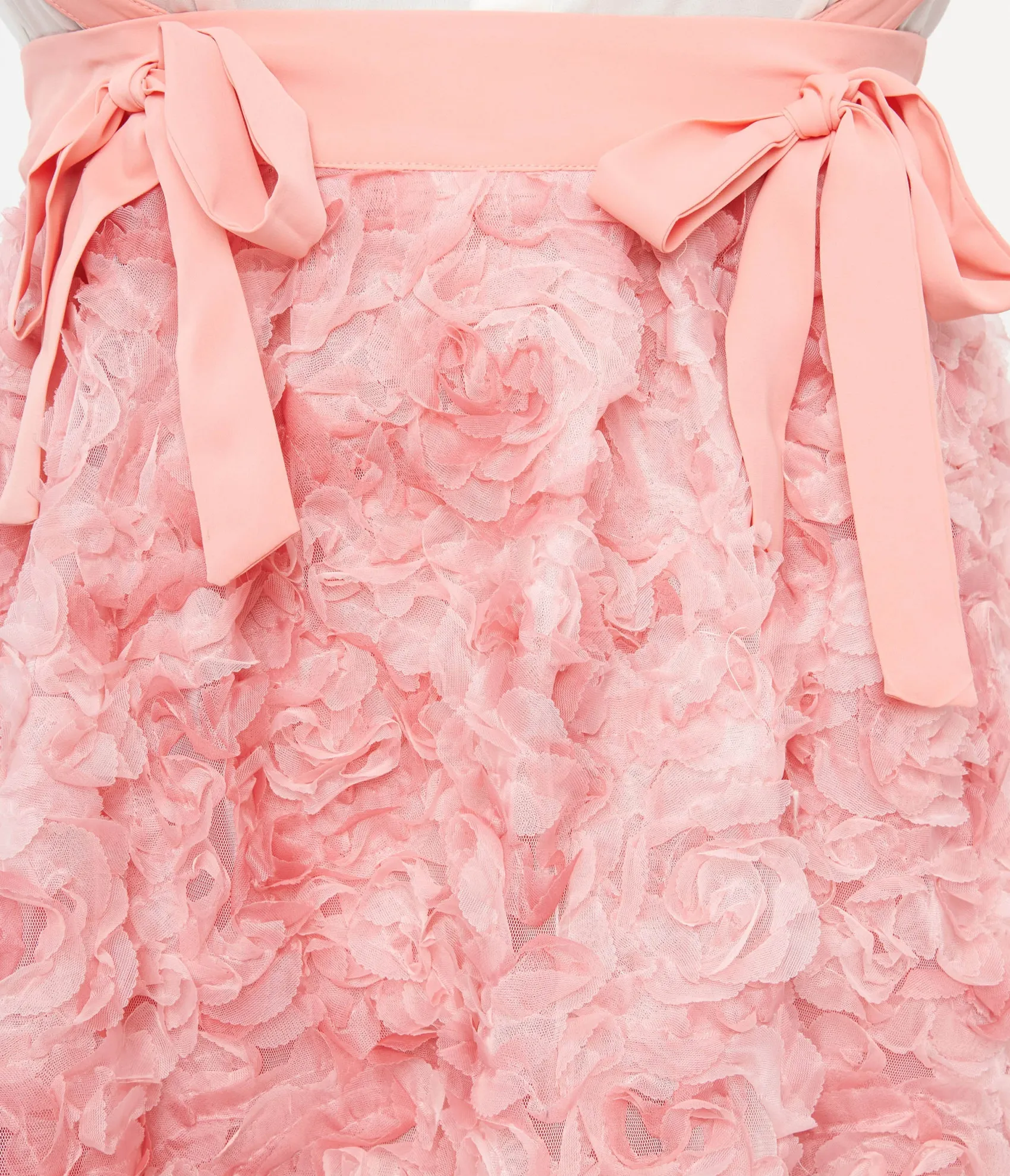 Unique Vintage Plus Size Pink Rosette Suspender Ballerina Skirt Cheap