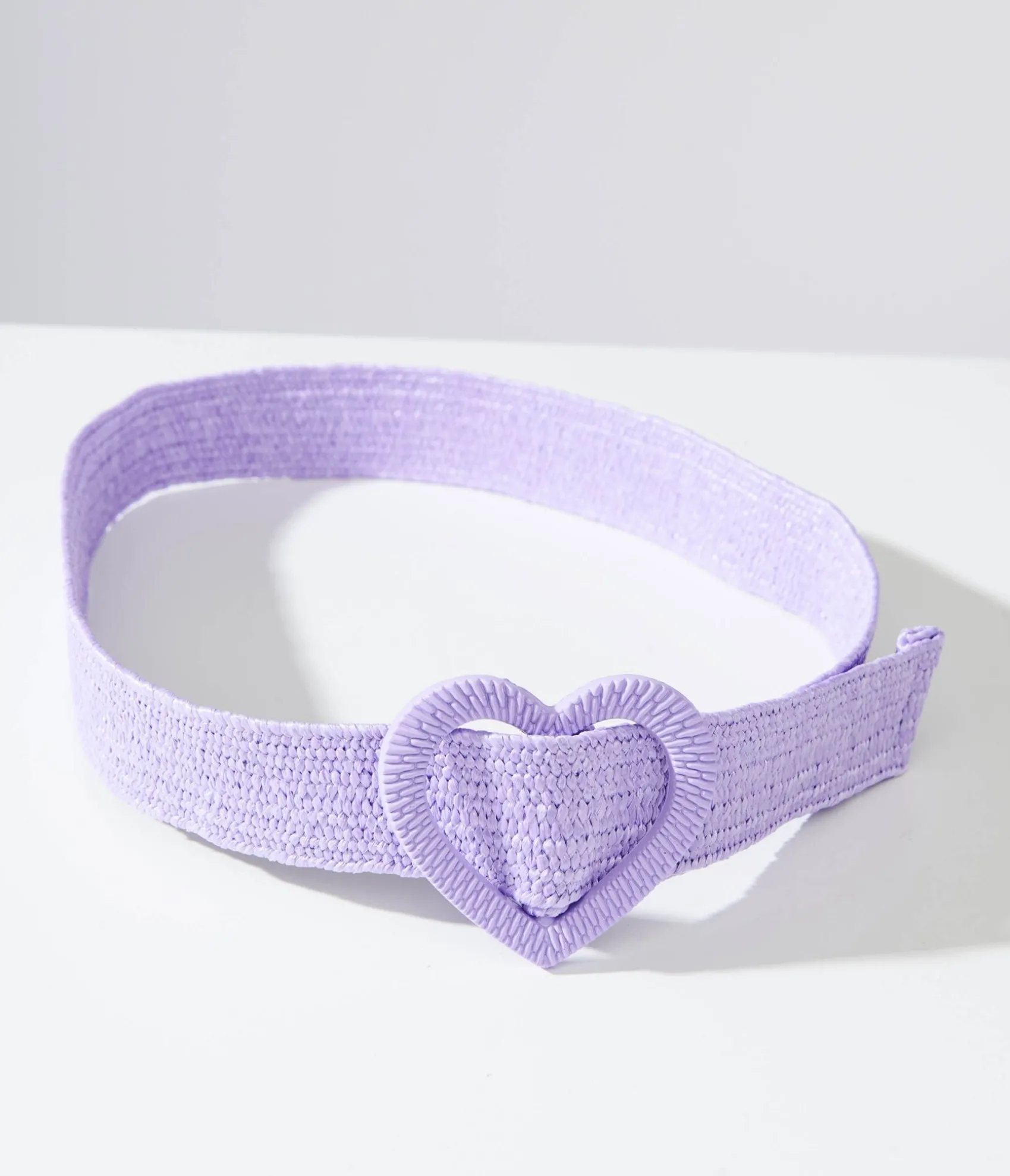 Unique Vintage Purple Heart Buckle Woven Belt Store