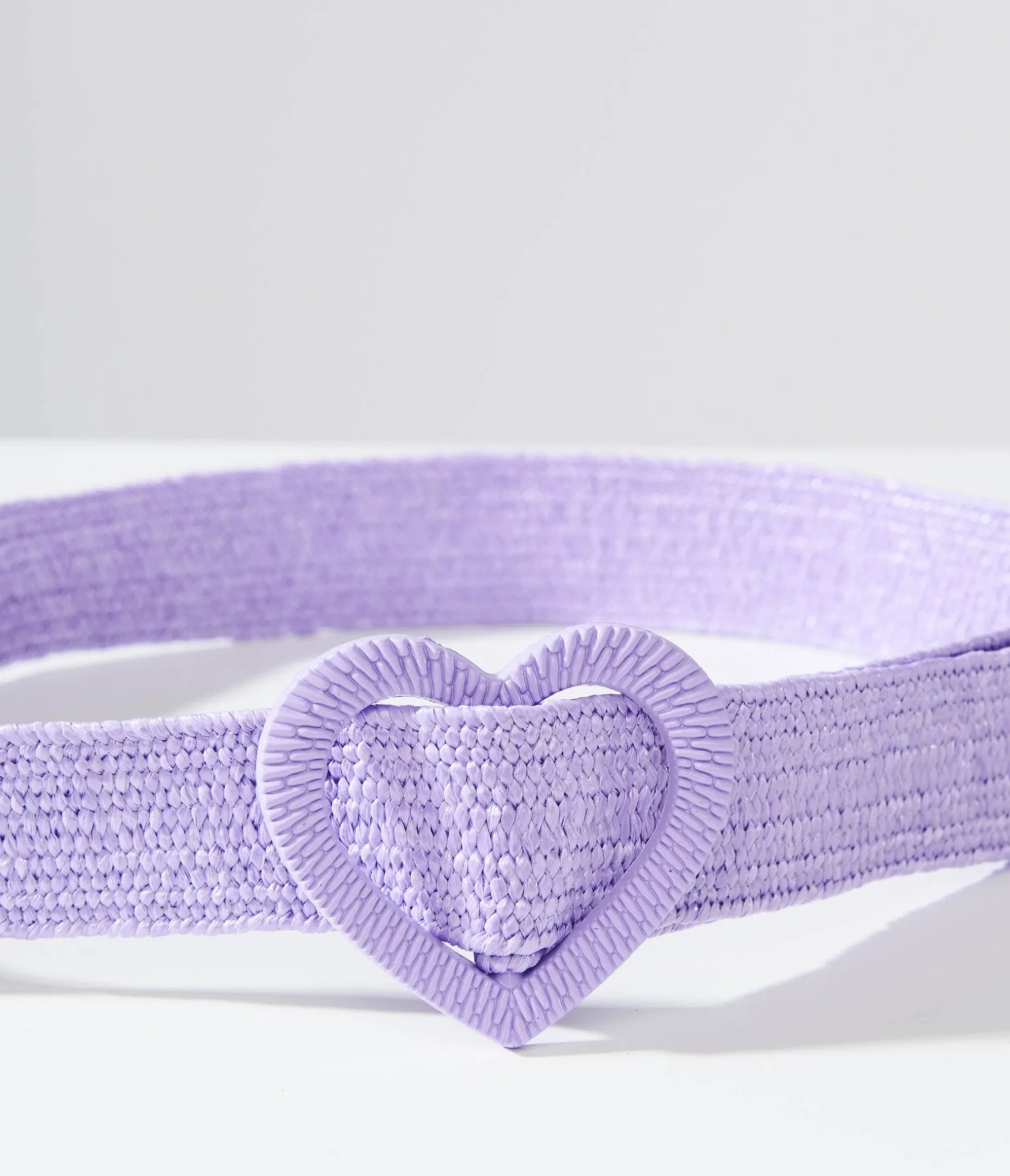 Unique Vintage Purple Heart Buckle Woven Belt Store