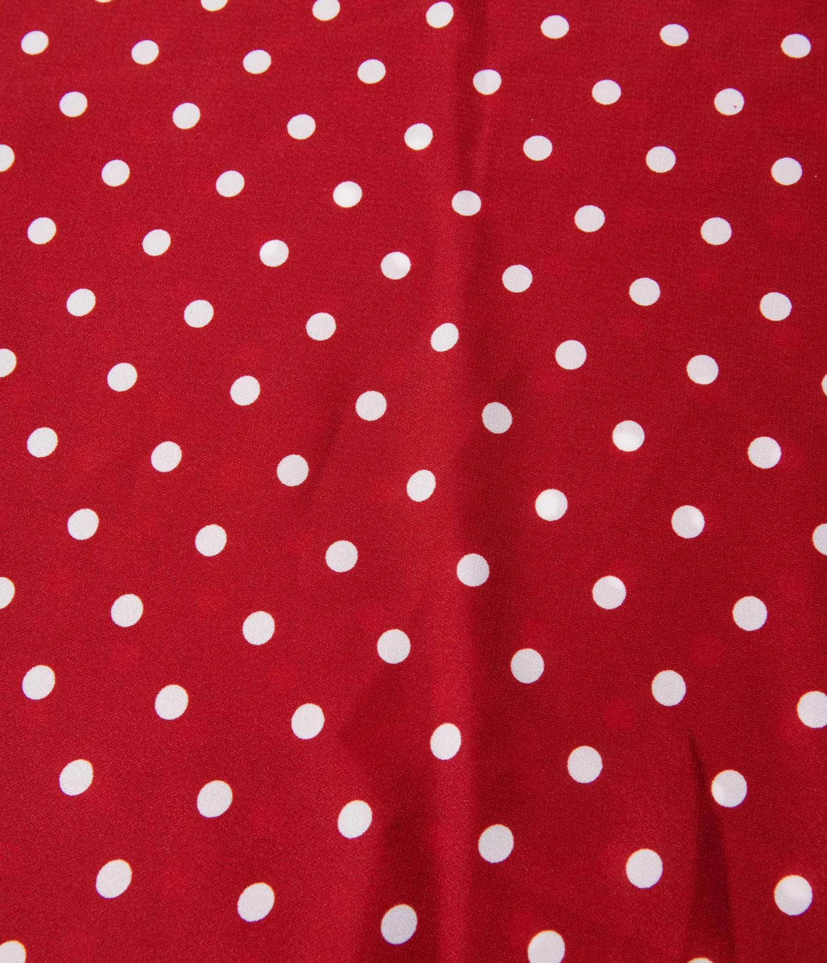 Unique Vintage Red & White Polka Dot Hair Scarf New