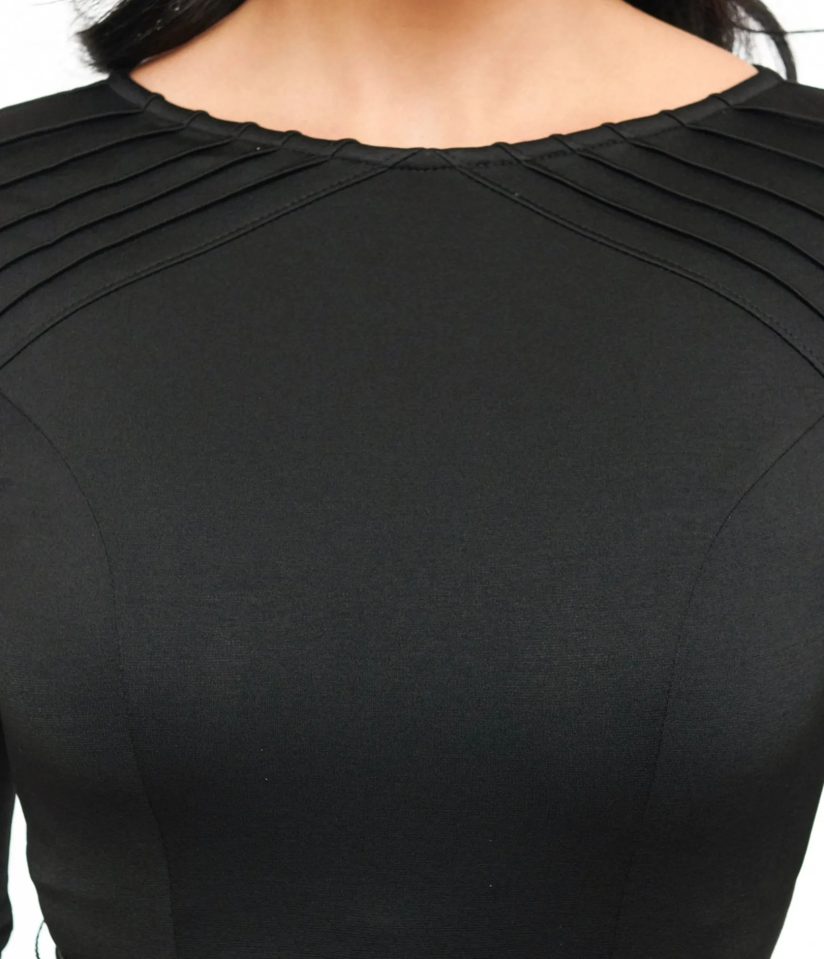 Unique Vintage 1960s Black Knit Stephanie Fit & Flare Dress Fashion