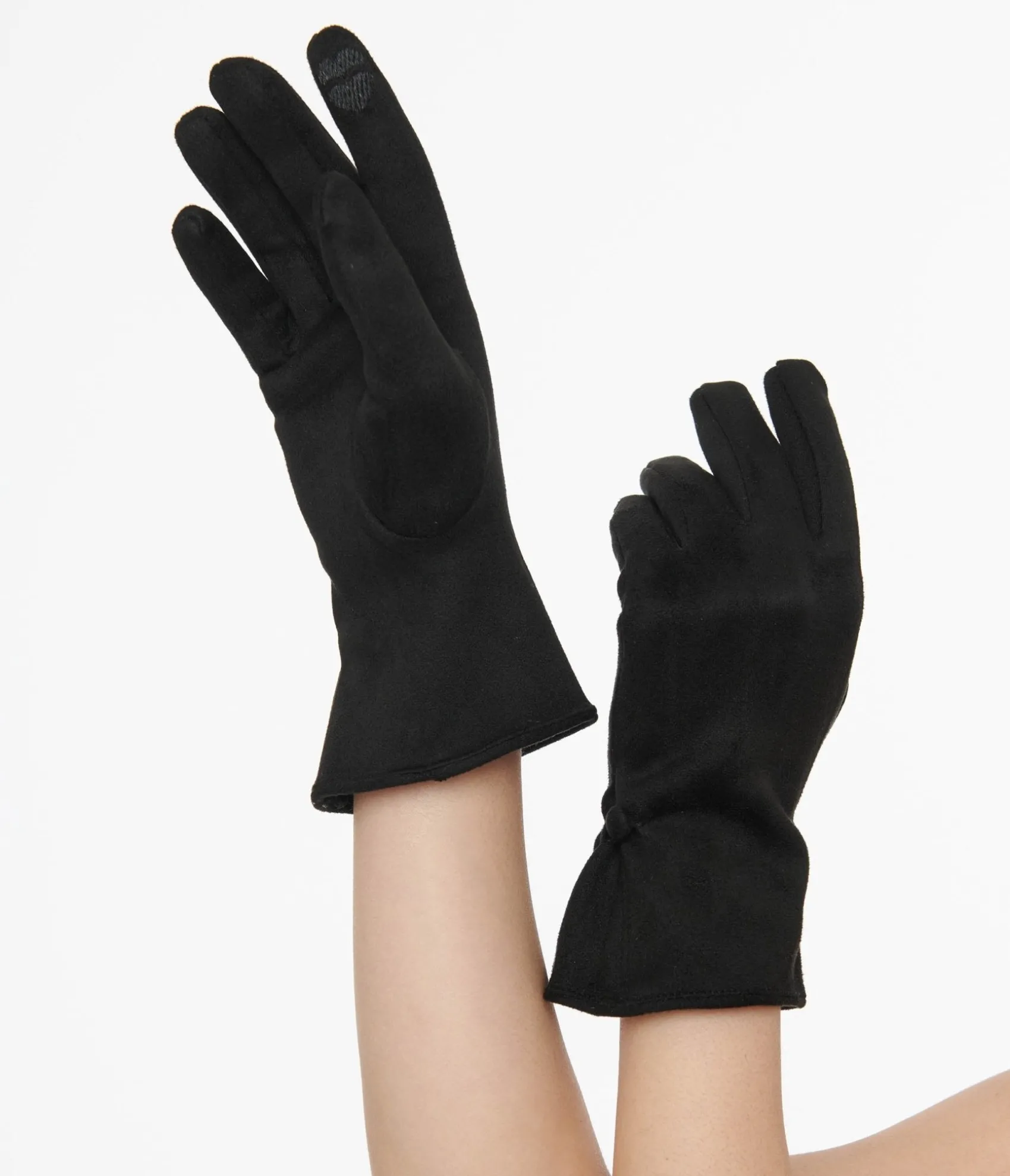 Unique Vintage 1950s Black Suede Gloves Flash Sale
