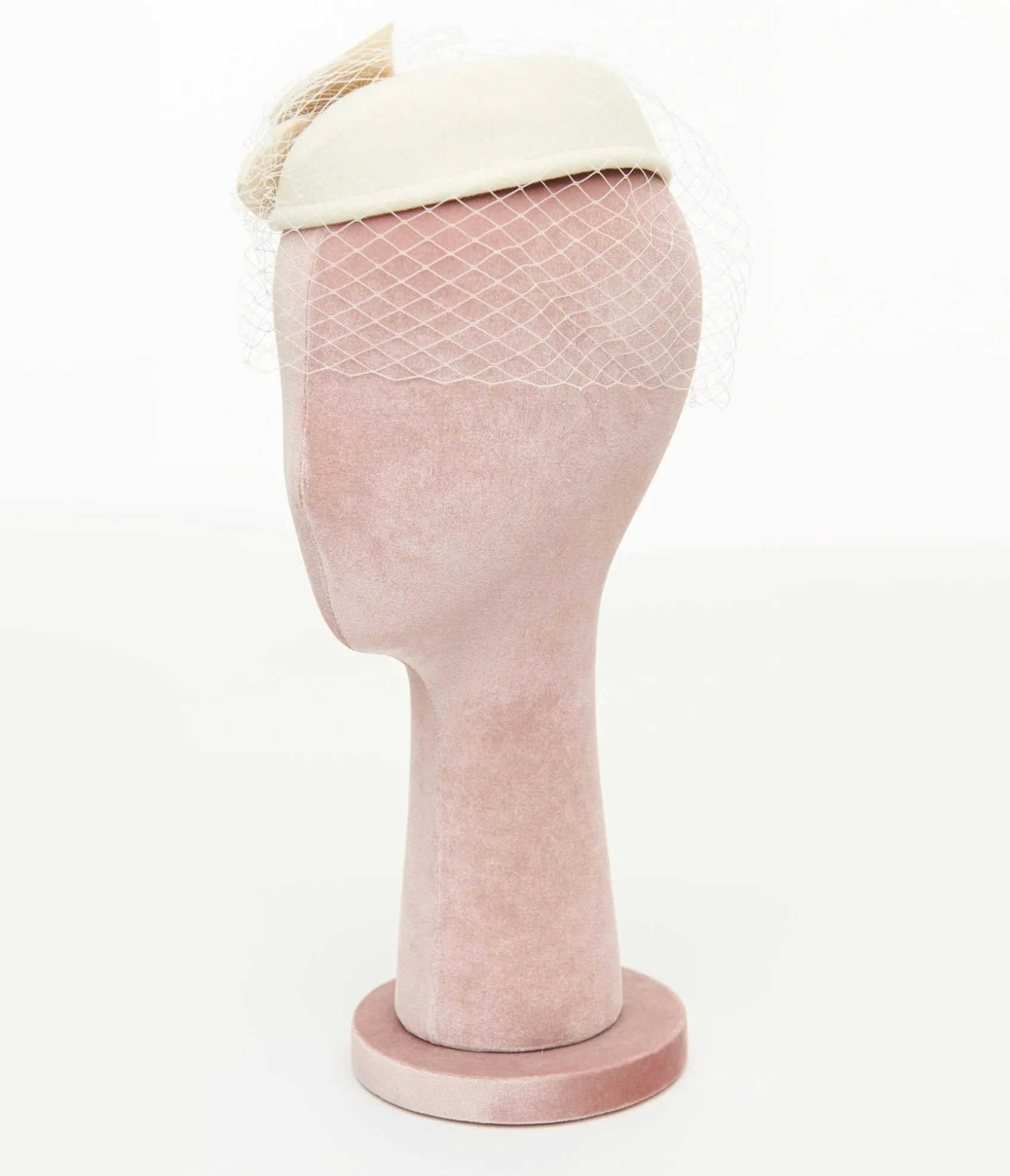 Unique Vintage 1950s Ivory Pearl Pillbox Hat Clearance