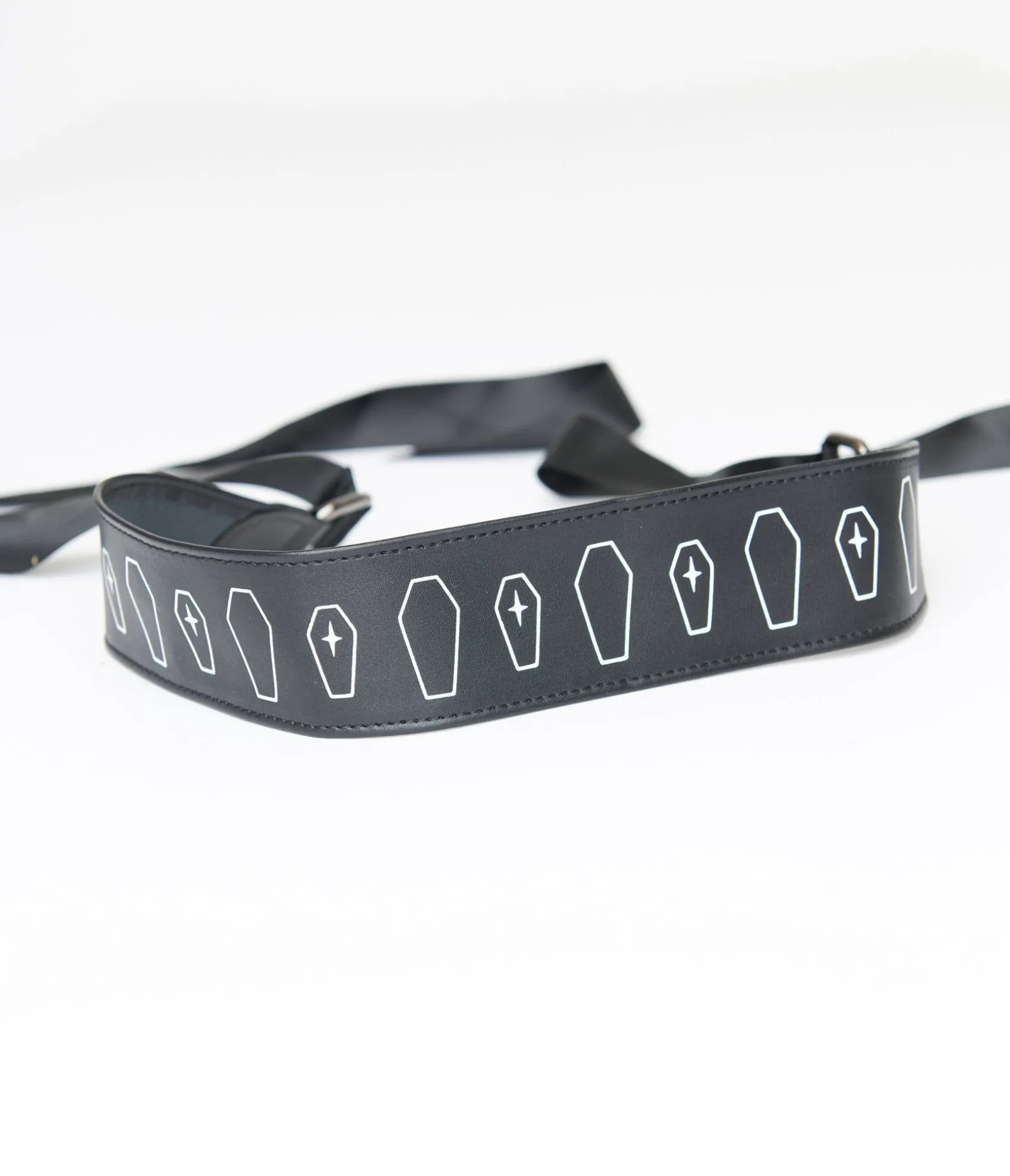 Unique Vintage Witchwood Bags Black & White Coffins Leatherette Belt Online